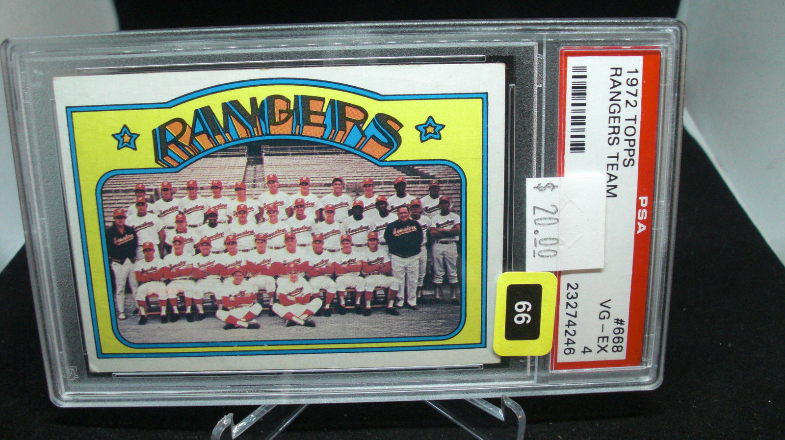 psa graded 1972 rangers team mint 4 (1 of 1)