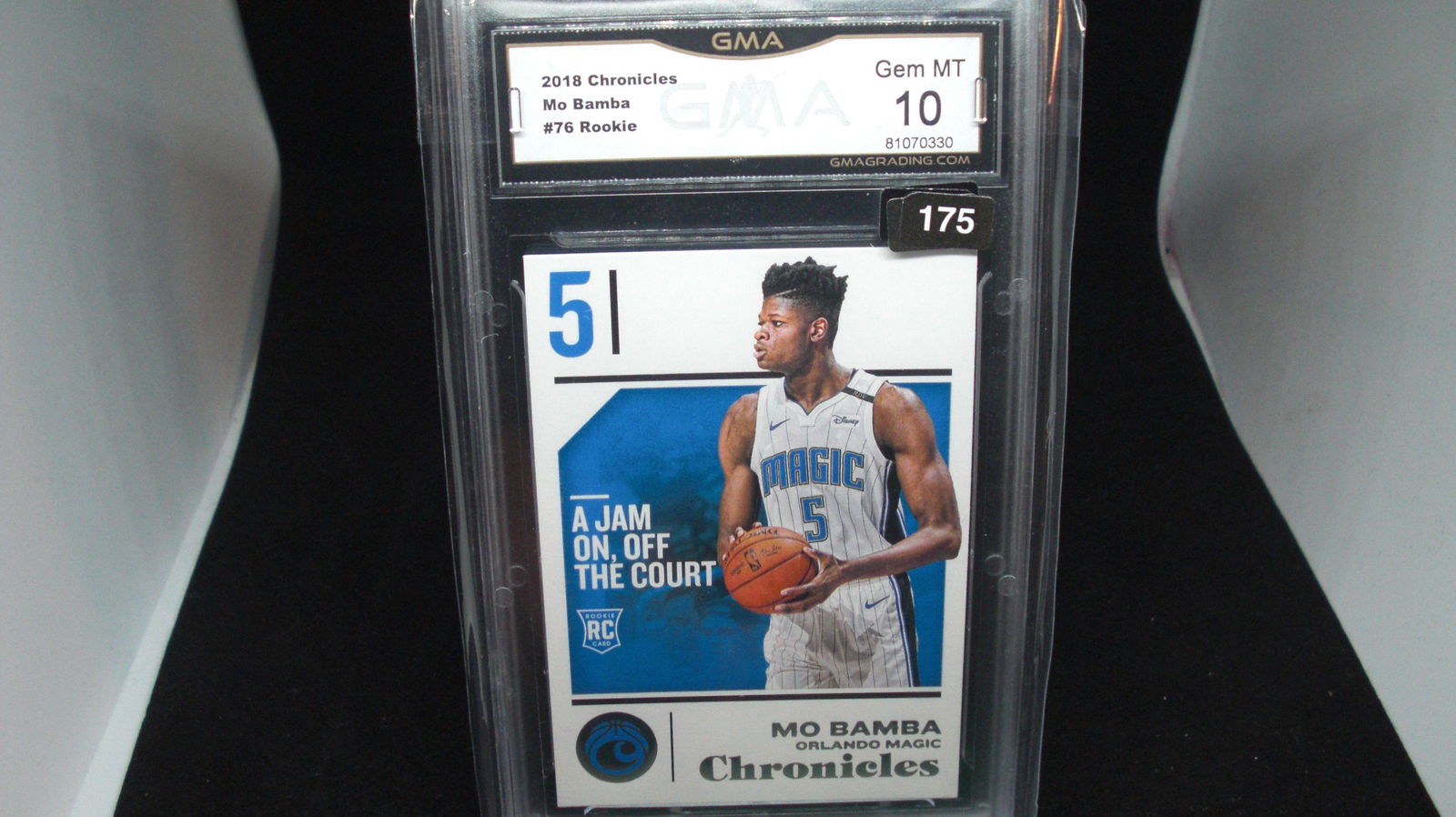 gma graded 2018 mo bamba rokie mint 10 (1 of 1)