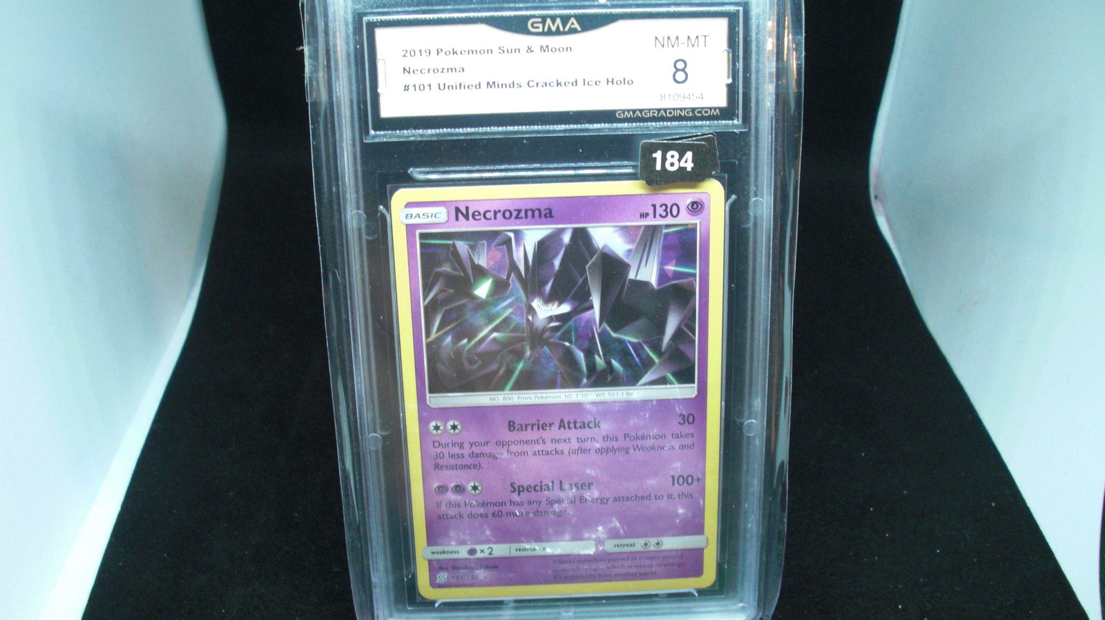 gma graded 2019 pokemon necrozma mint 8 (1 of 1)