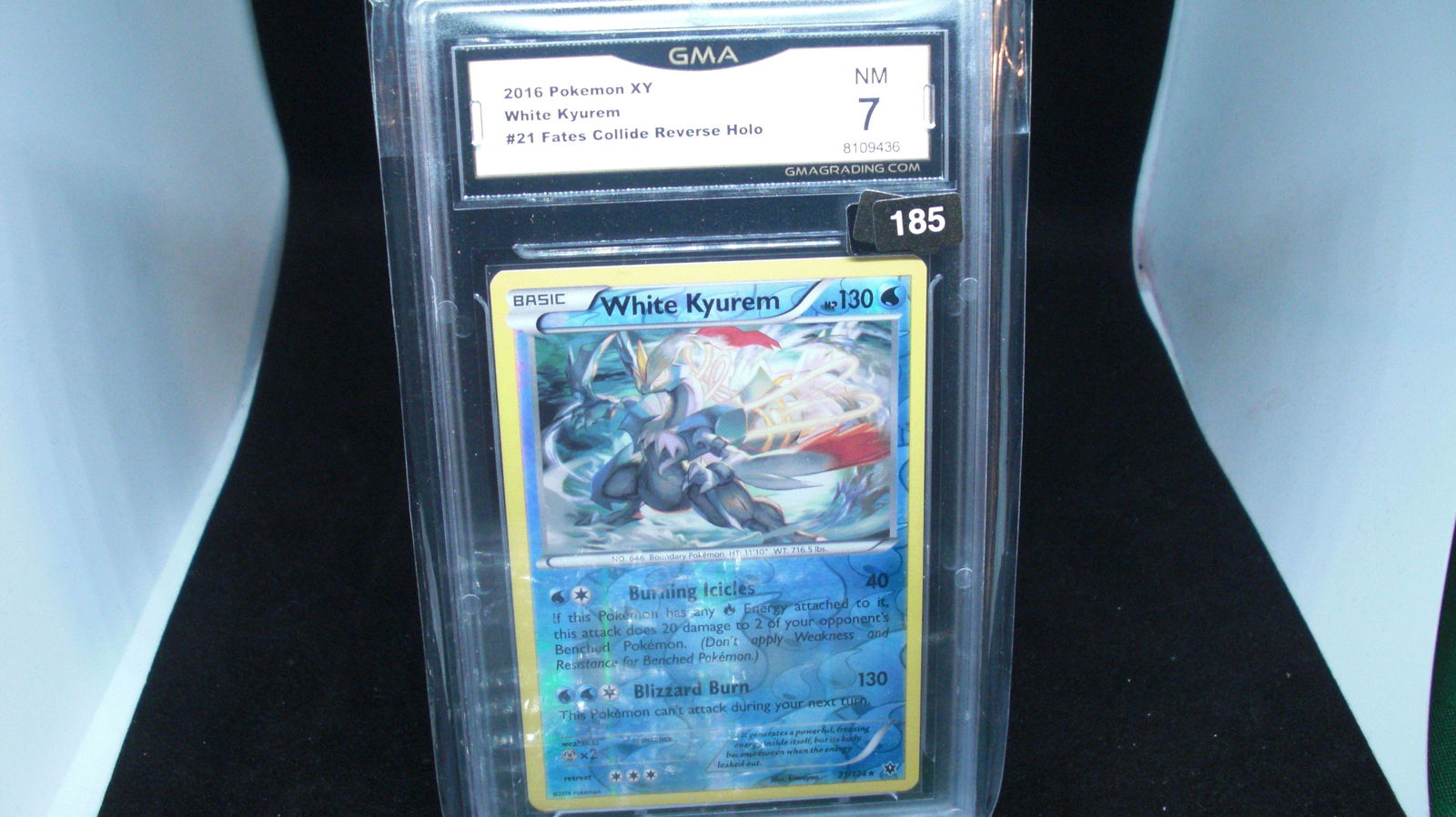 gma graded 2016 pokemon white kyurem mint 7 (1 of 1)