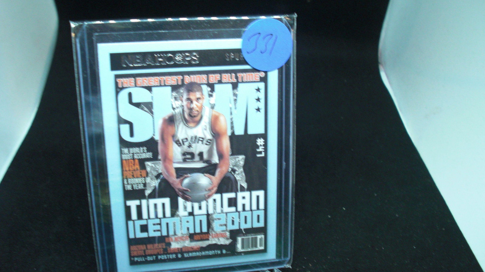 tim duncan slam: in top loader