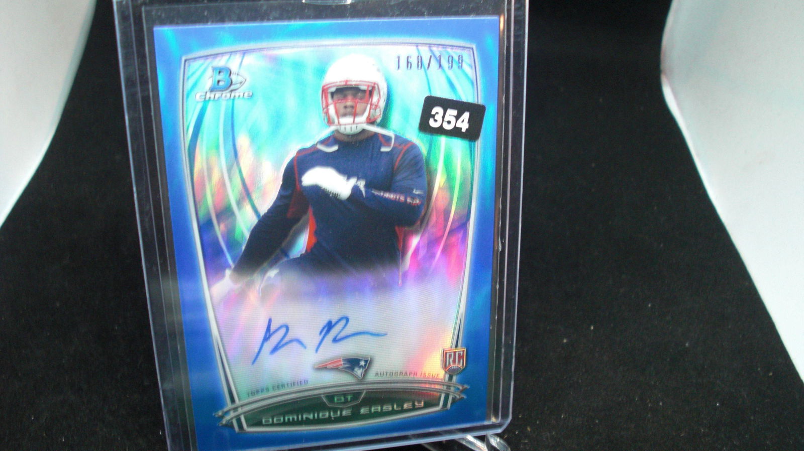 dominique easley blue auto rookie #168/199 (1 of 1)