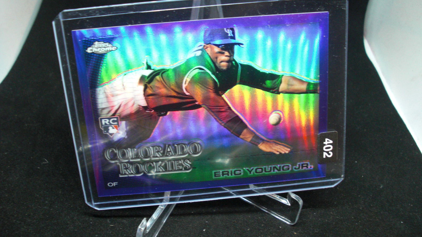 eric young jr rookie topps chrome purple #169/599 (1 of 1)