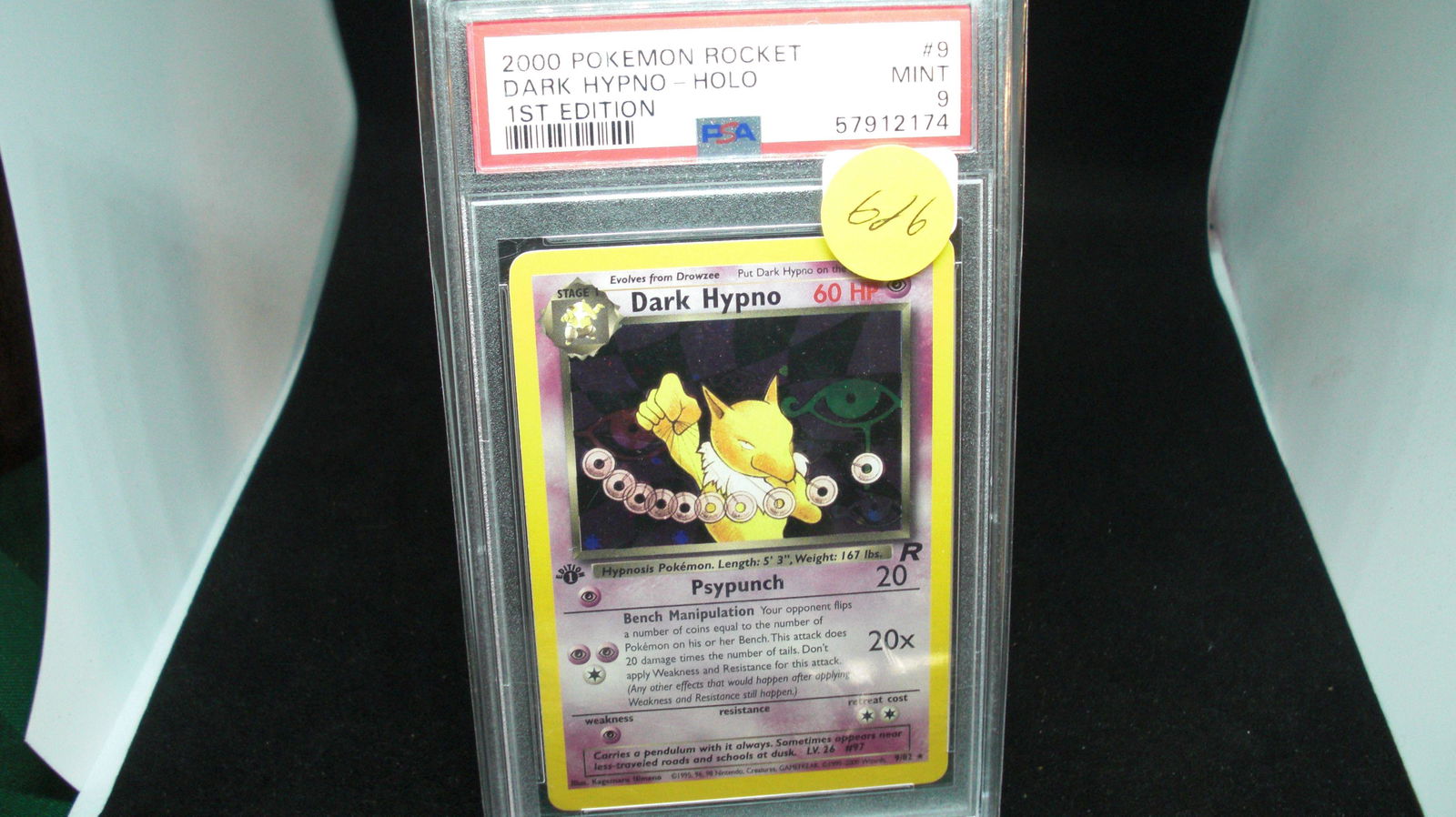 psa graded 2000 dark hypno holo 1st edition mint 9 (1 of 1)