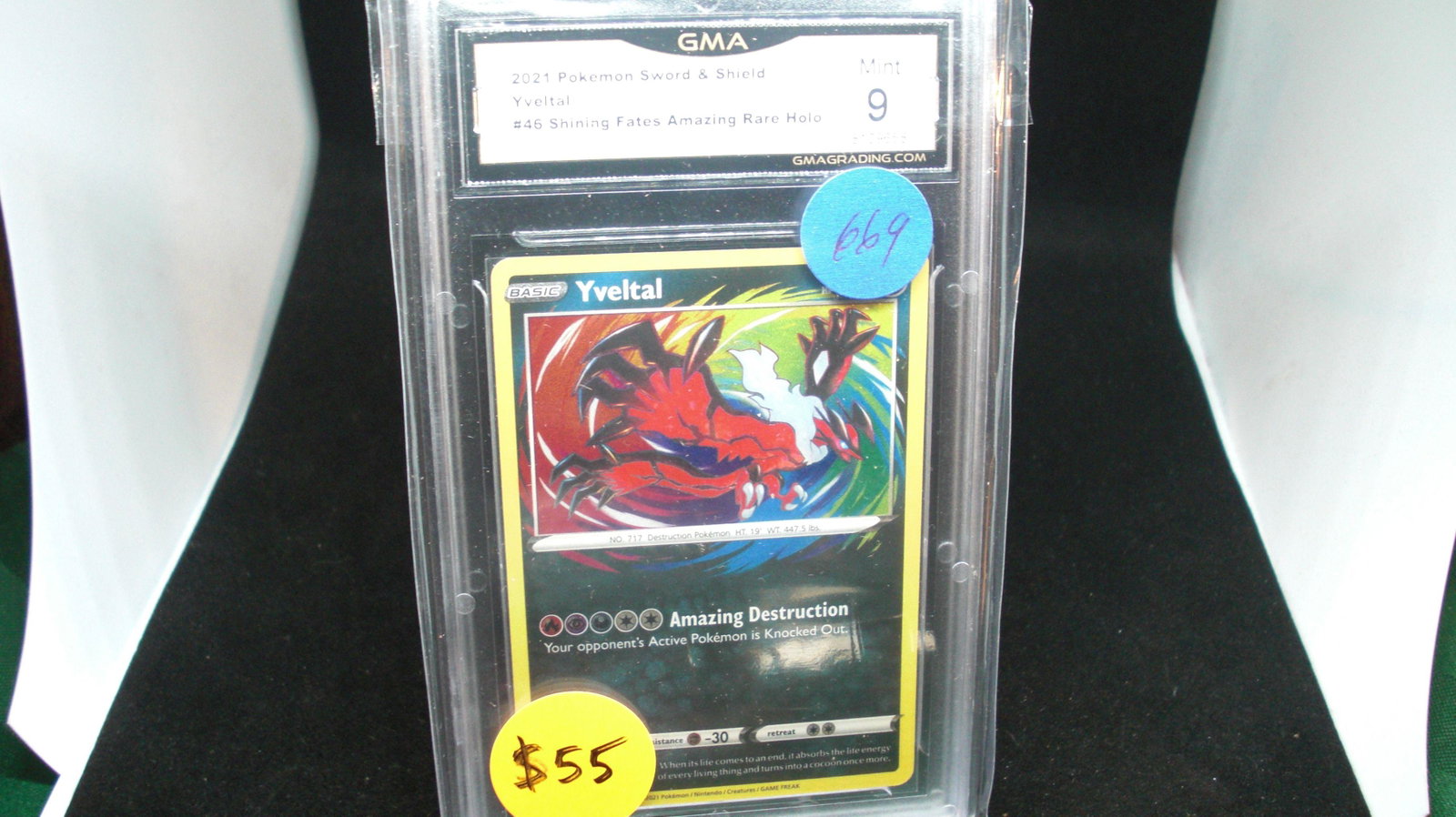 gma graded pokemon 2021 yveital mint 9: nice graded card