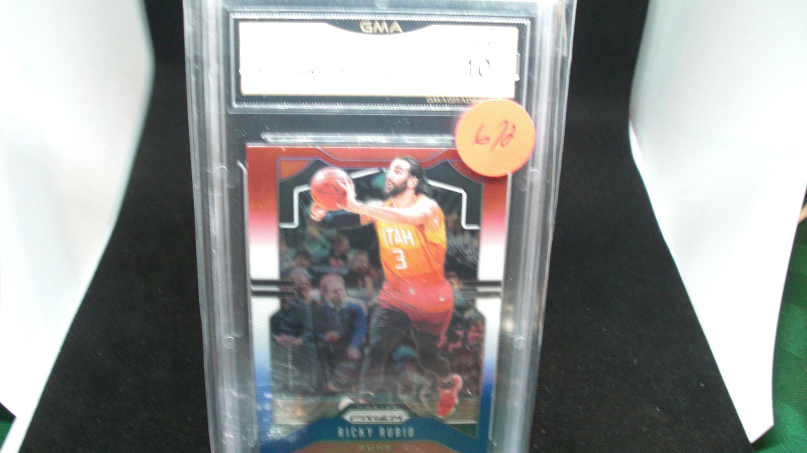 gma graded 2019 ricky rubio red whtie blue prizm mint (1 of 1)