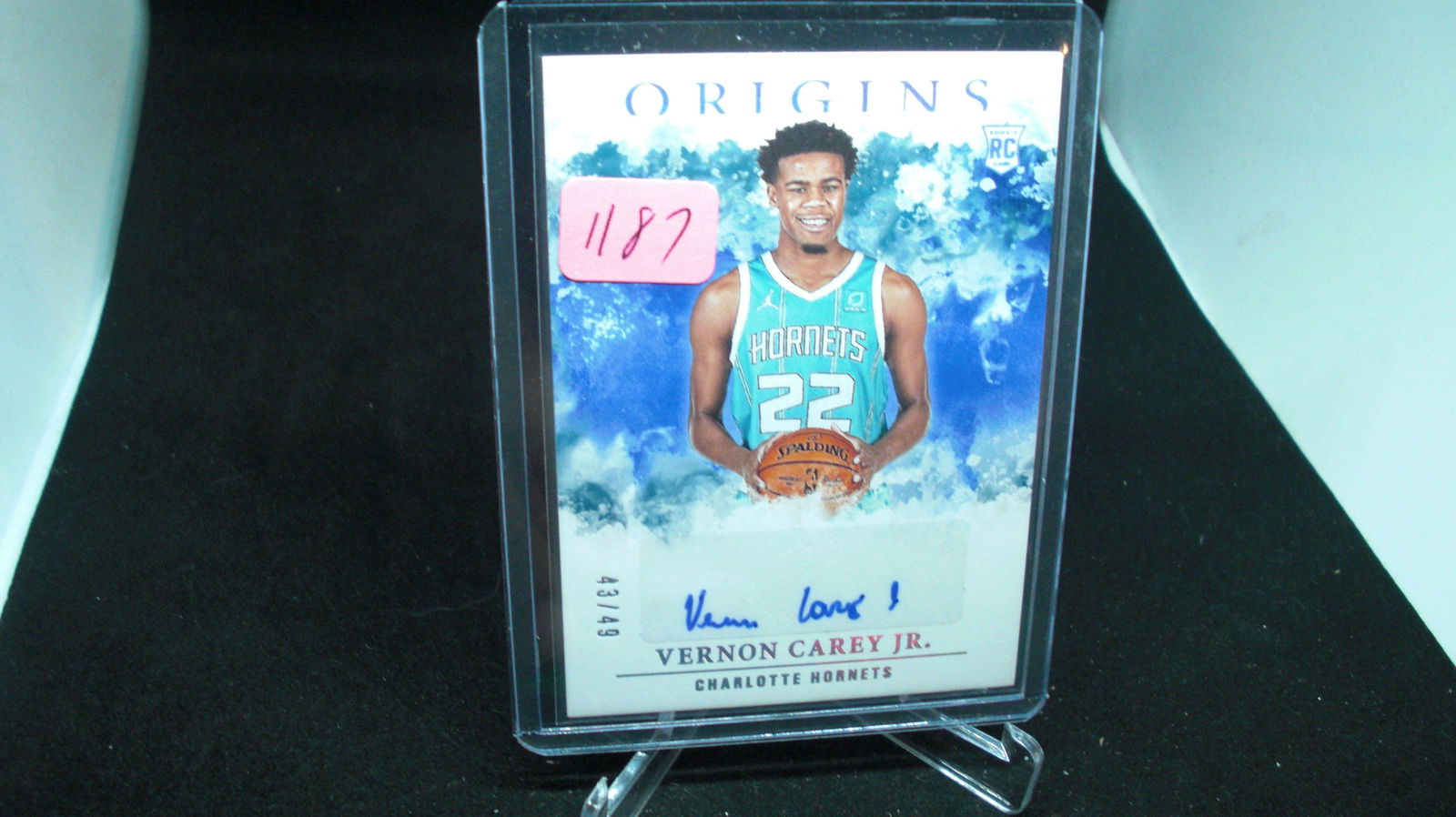 vernon carey jr auto #43/99 origins rookie (1 of 1)