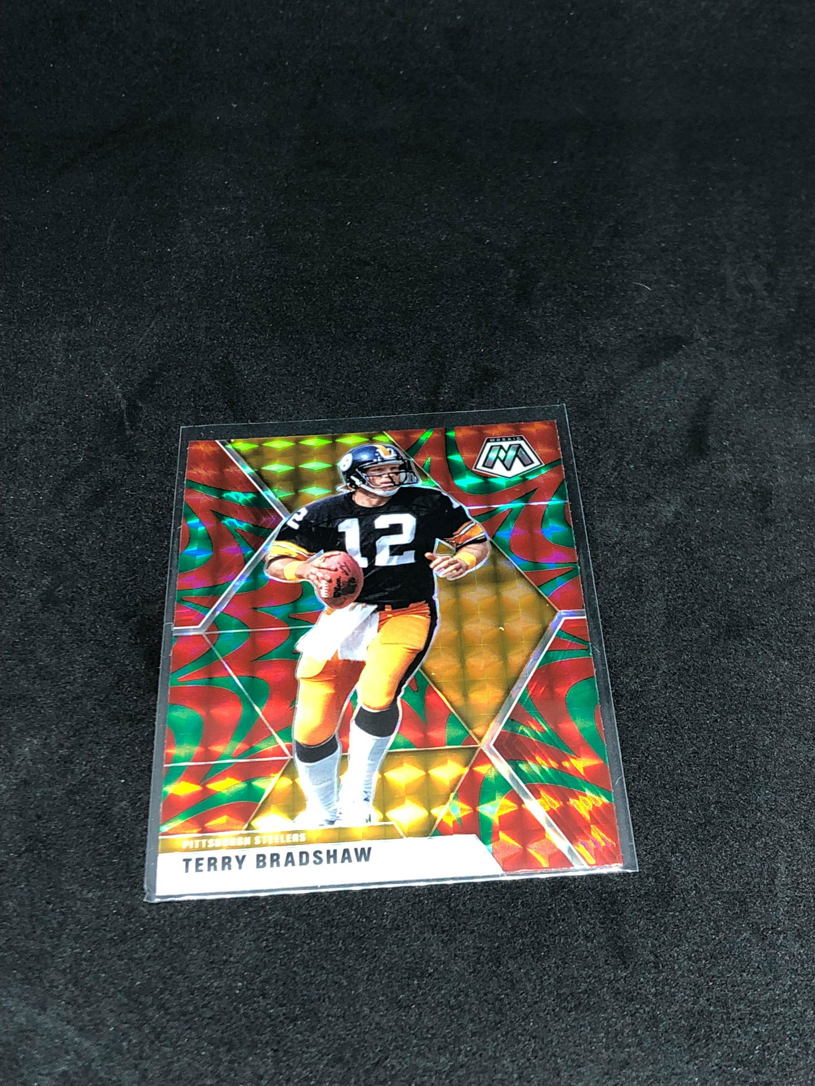 Terry Bradshaw Panini Mosaic Refractor (1 of 1)