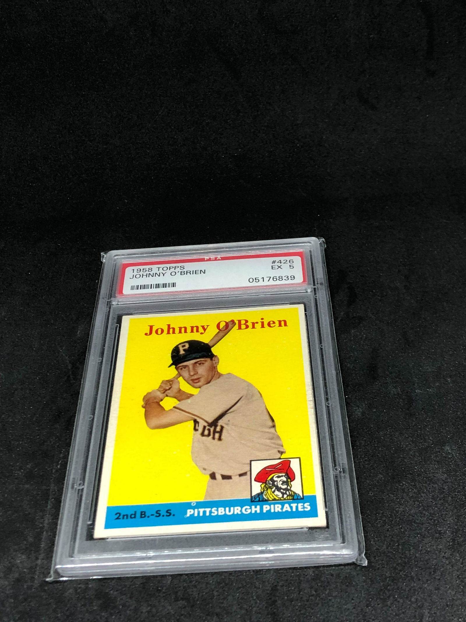1958 Topps Johnny O'Brien PSA 5 (1 of 1)