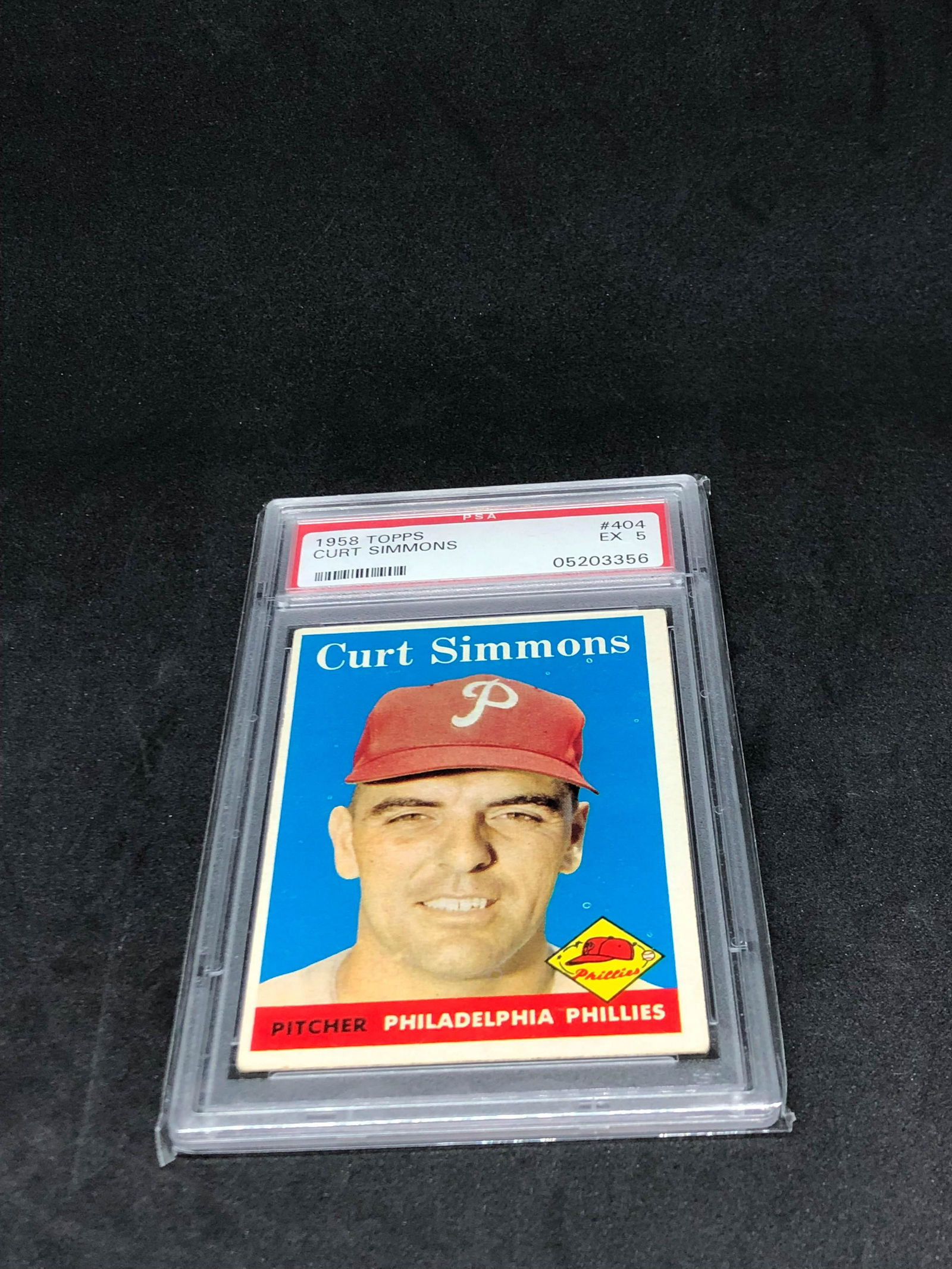 1958 Topps Curt Simmons PSA 5 (1 of 1)