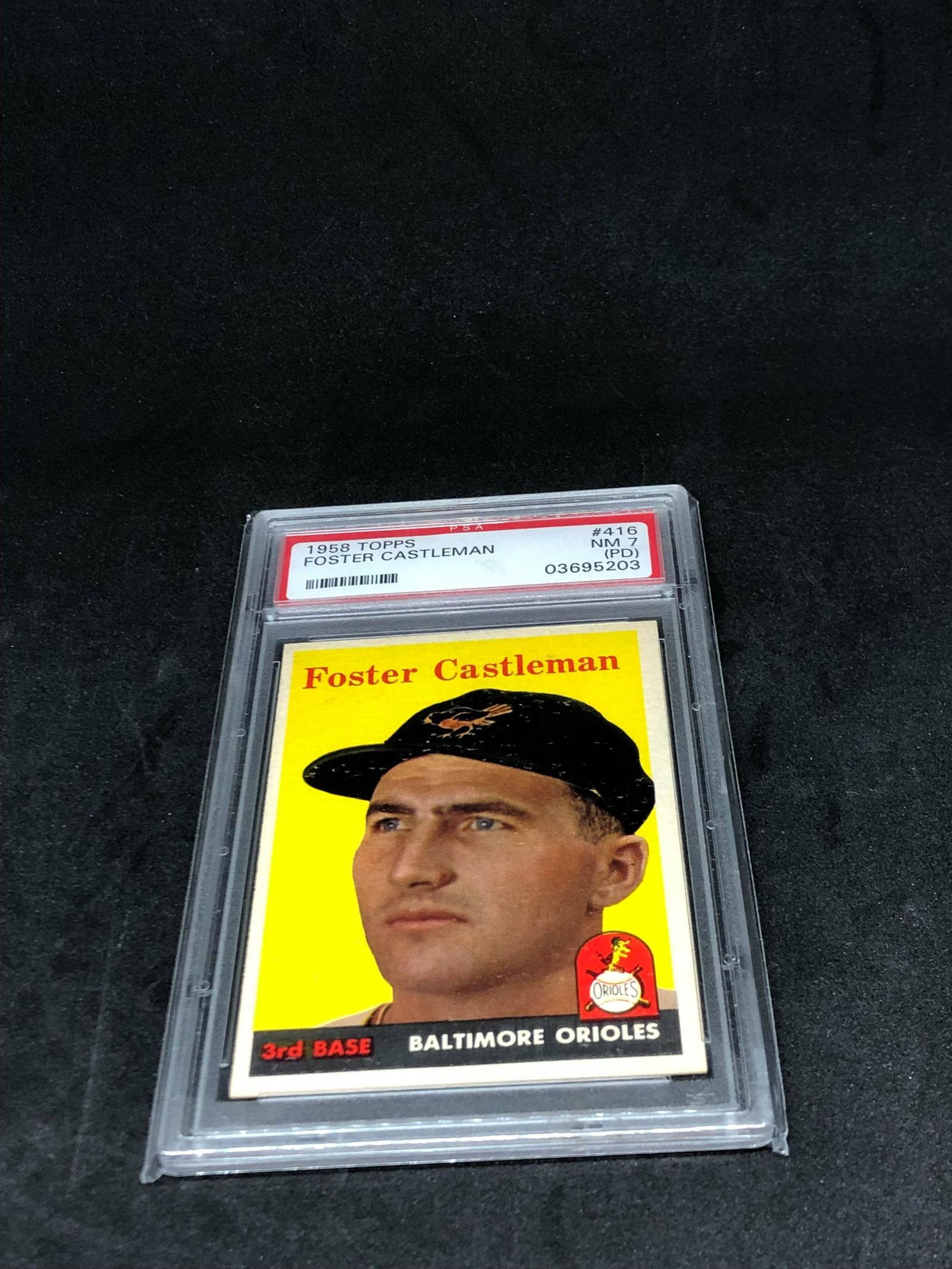 1958 Topps Foster Castleman PSA 7 (1 of 1)