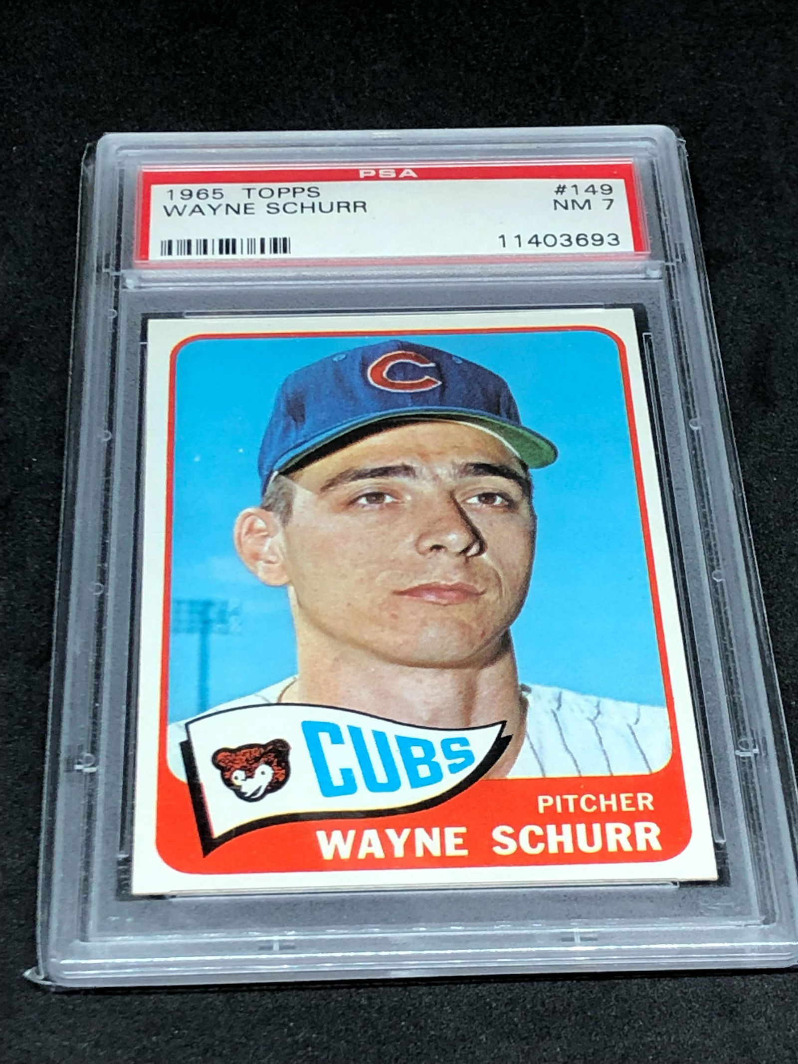 1965 Topps Wayne Schurr PSA 7 (1 of 1)