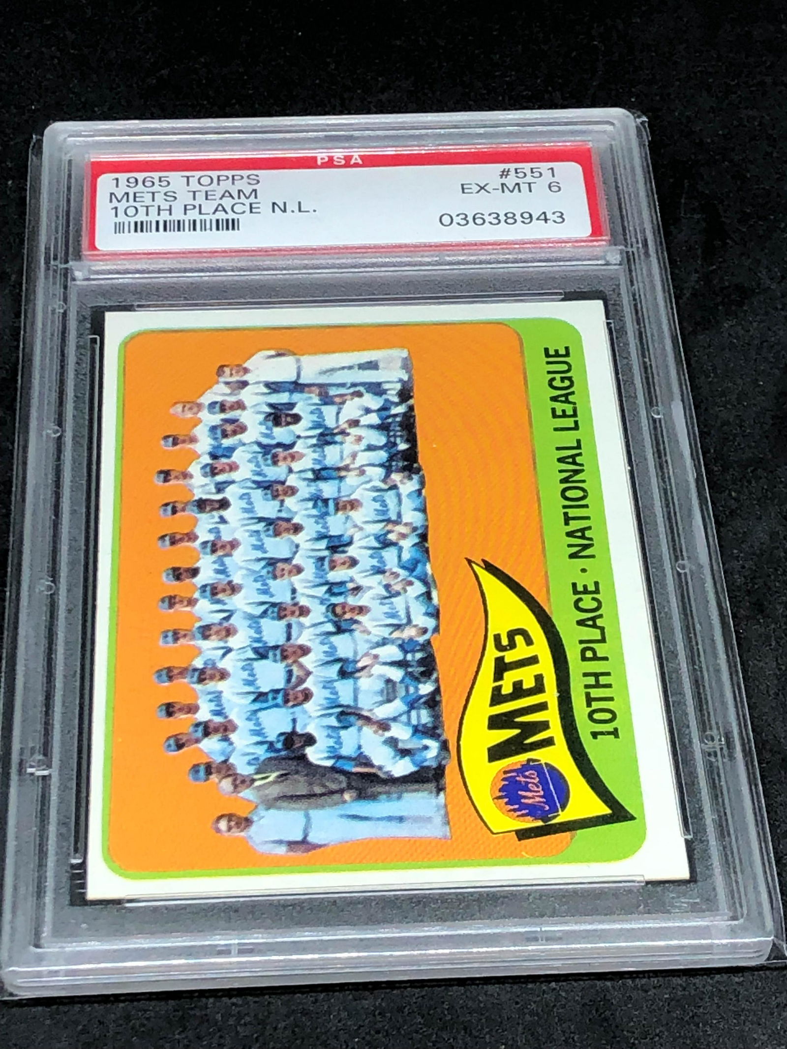 1965 Topps Mets Team PSA 6 (1 of 1)