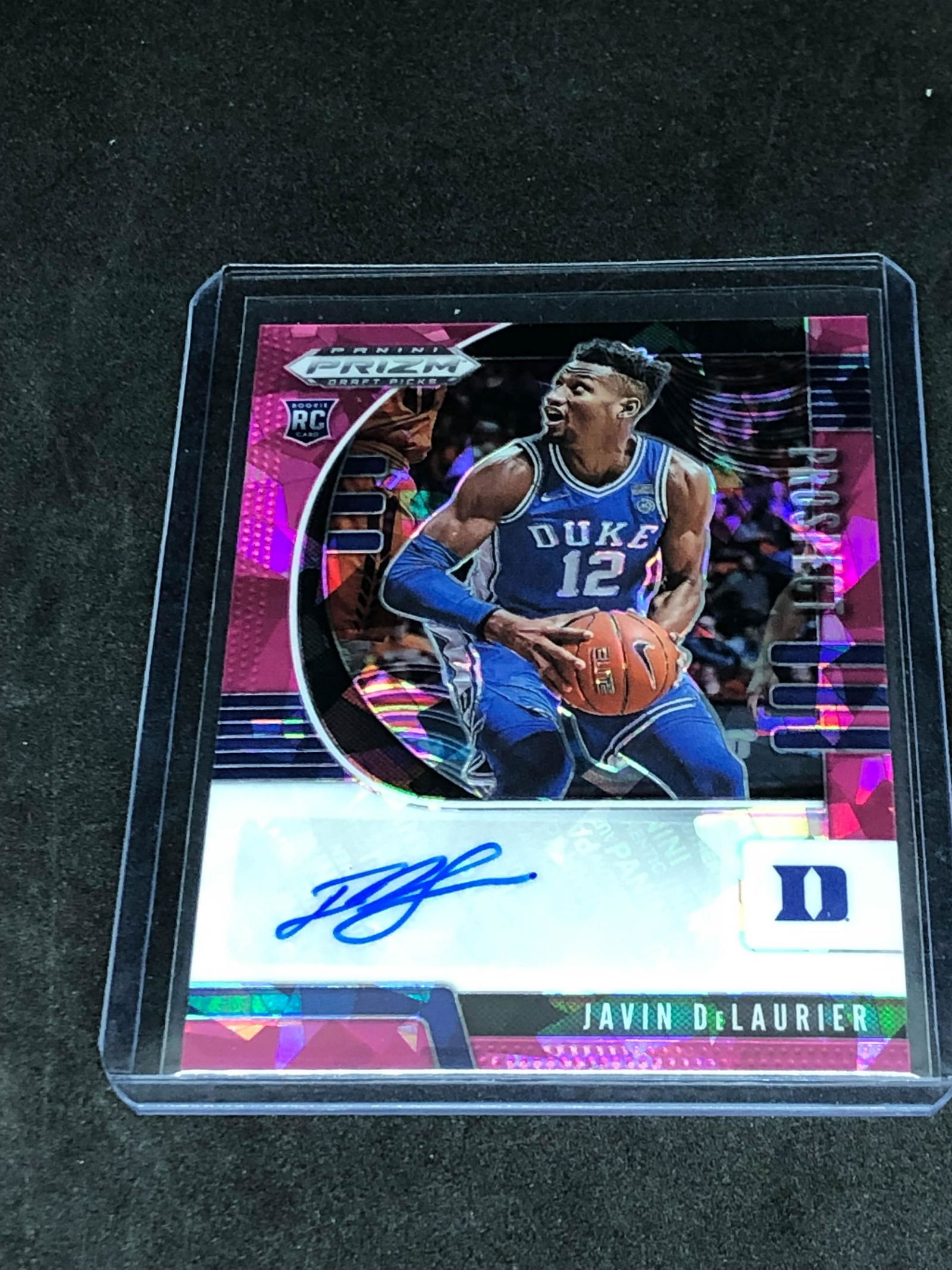Javin DeLaurier Panini Pink Prizm Rookie Auto (1 of 1)
