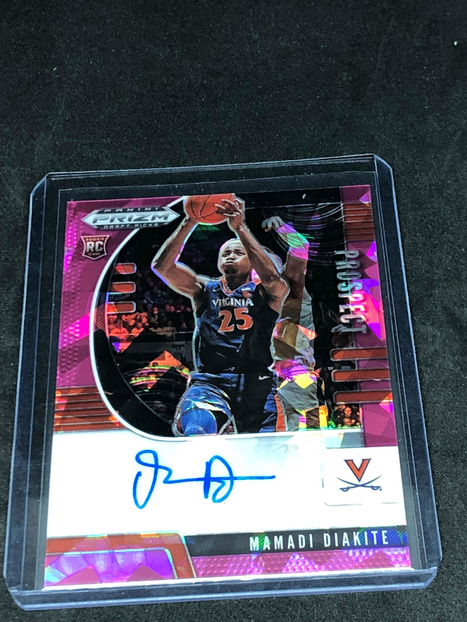 Mamadi Diakite Panini Pink Prizm Rookie Auto (1 of 1)