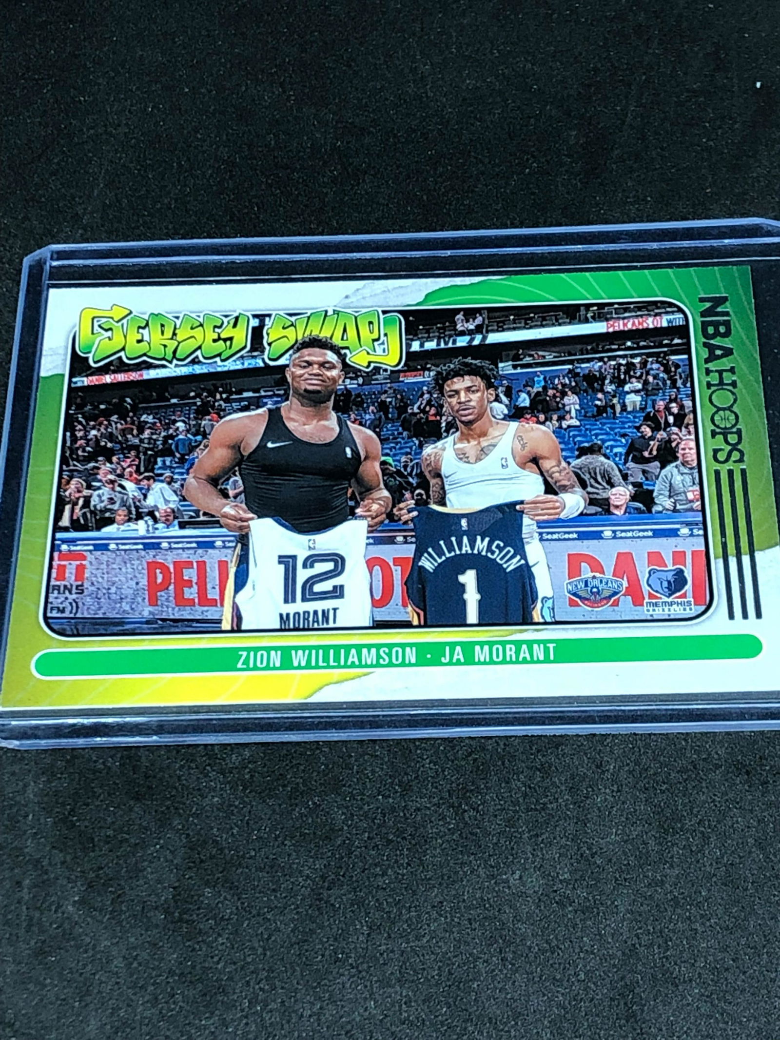 Zion Williamson-Ja Morant NBA Hoops Jersey Swap (1 of 1)