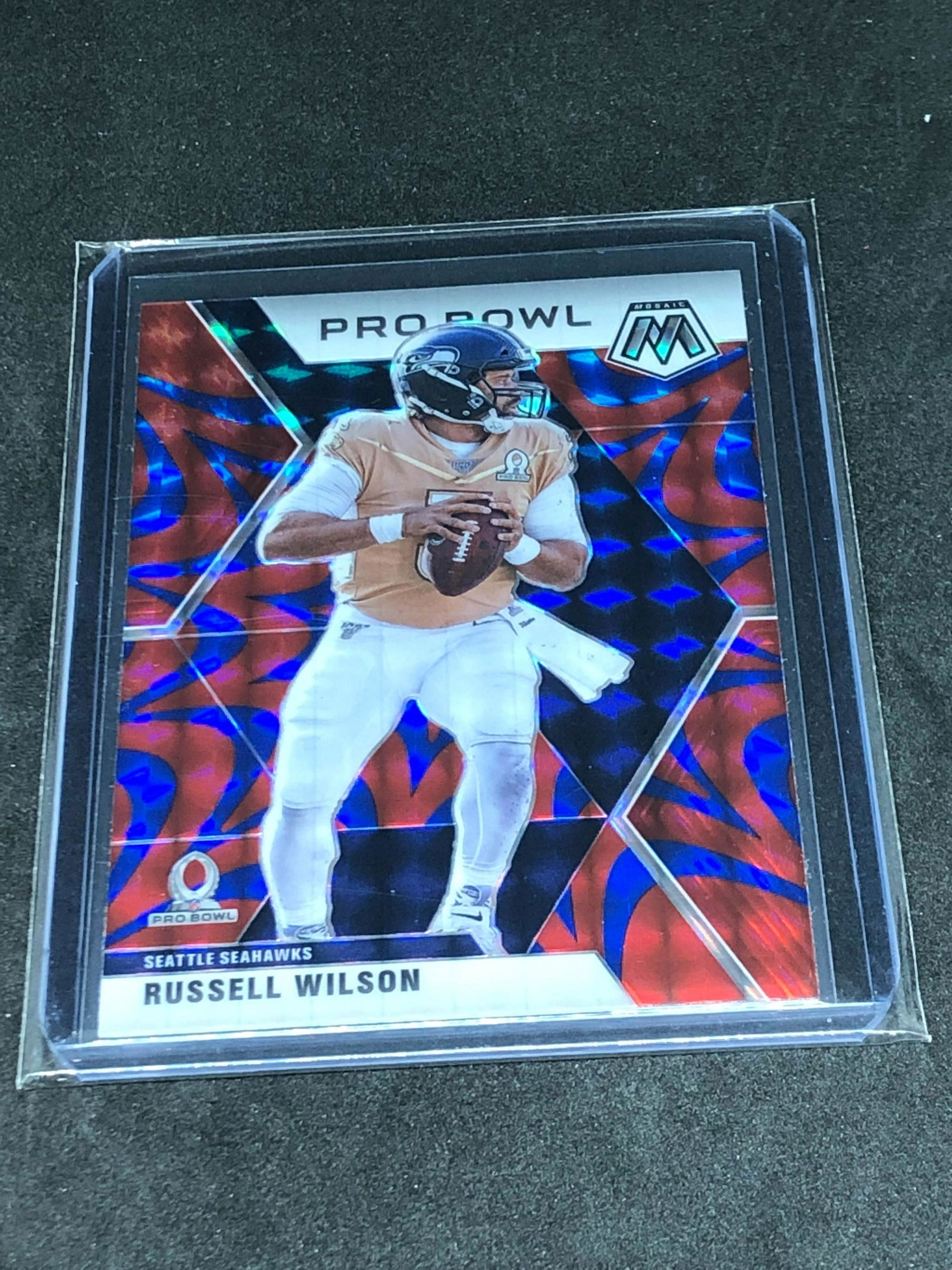 Russell Wilson Panini Mosaic Refractor (1 of 1)