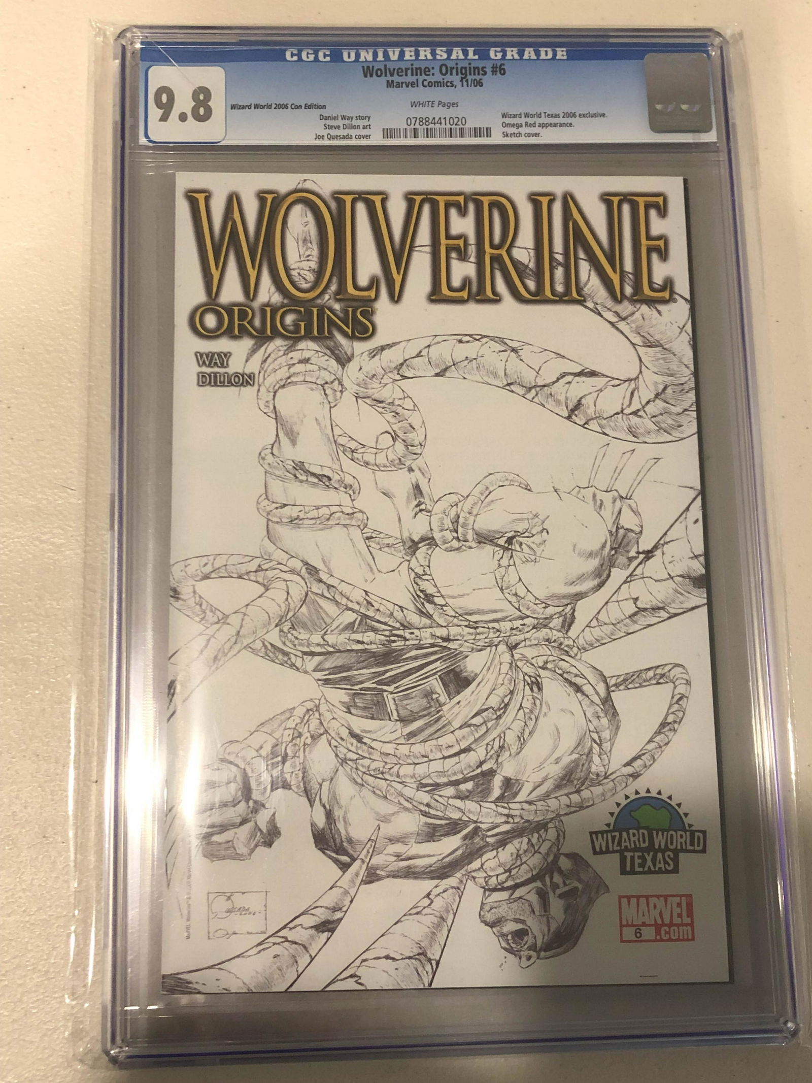 Wolverine Origins CGC 9.8 Comic Book- Slightly Damaged (1 of 1)