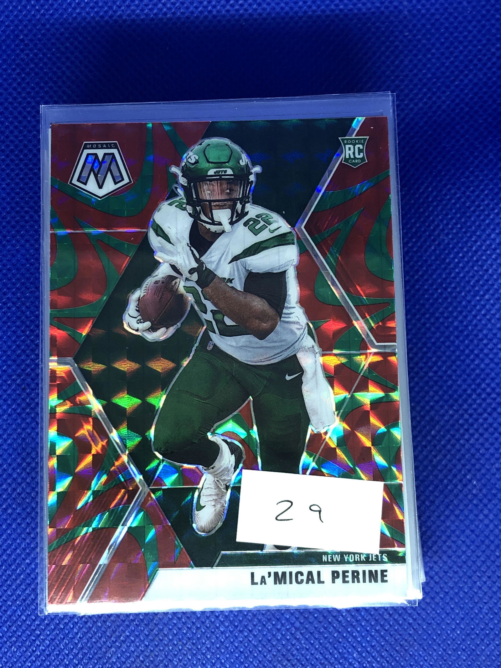 LaMical Perine Panini Mosaic Red Refractor Rookie (1 of 1)