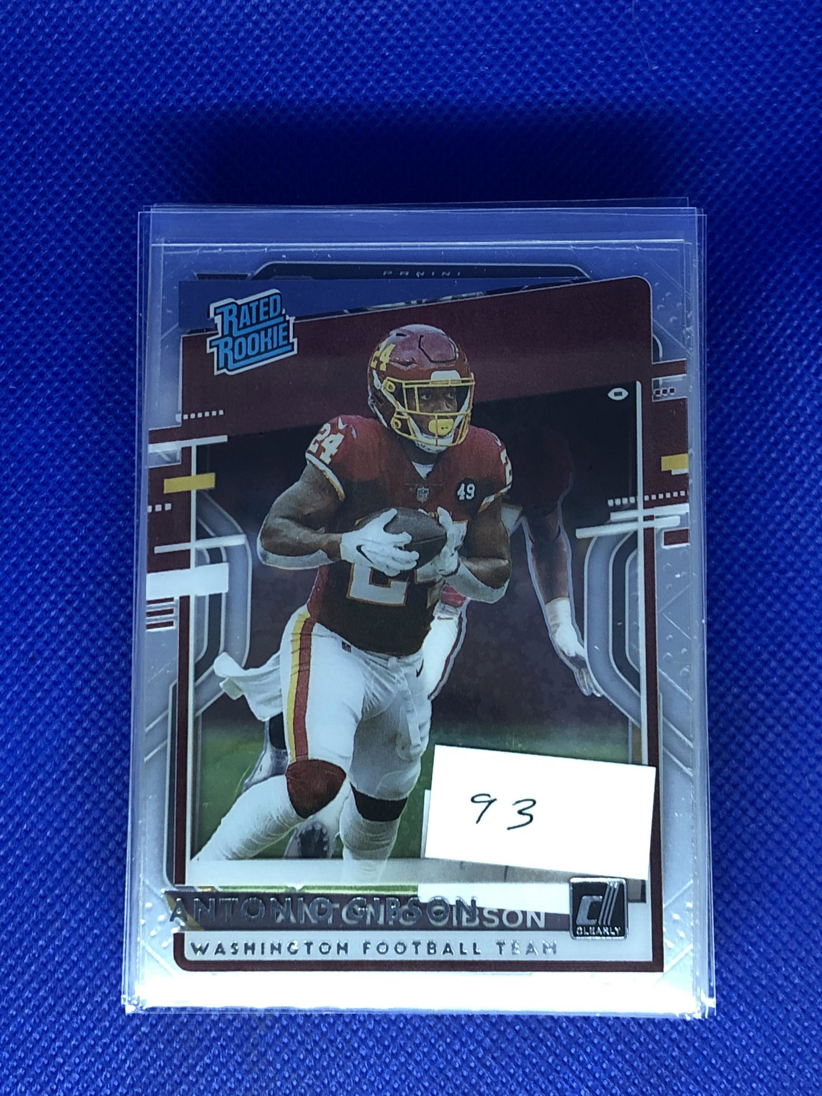 Antonio Gibson Donruss Clearly Rated Rookie: Sports Trading Card