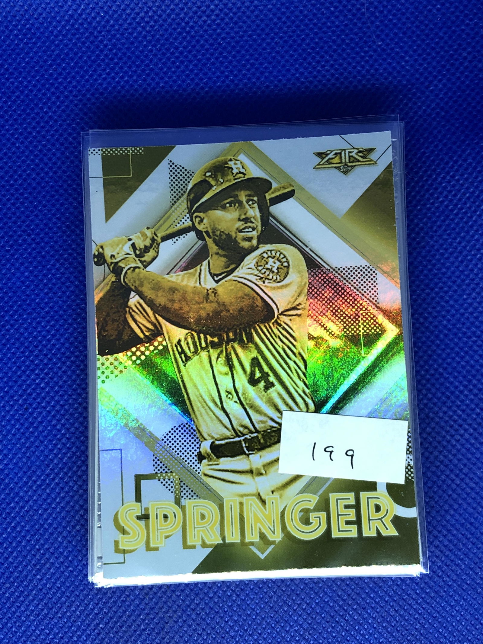 George Springer Topps Fire (1 of 1)