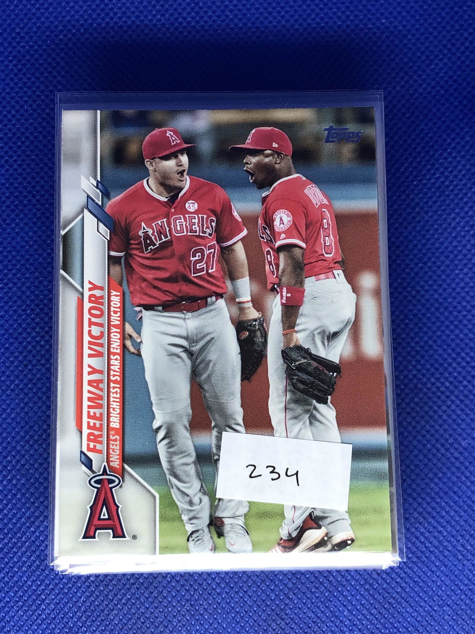 Mike Trout Topps Baseball Card (1 of 1)