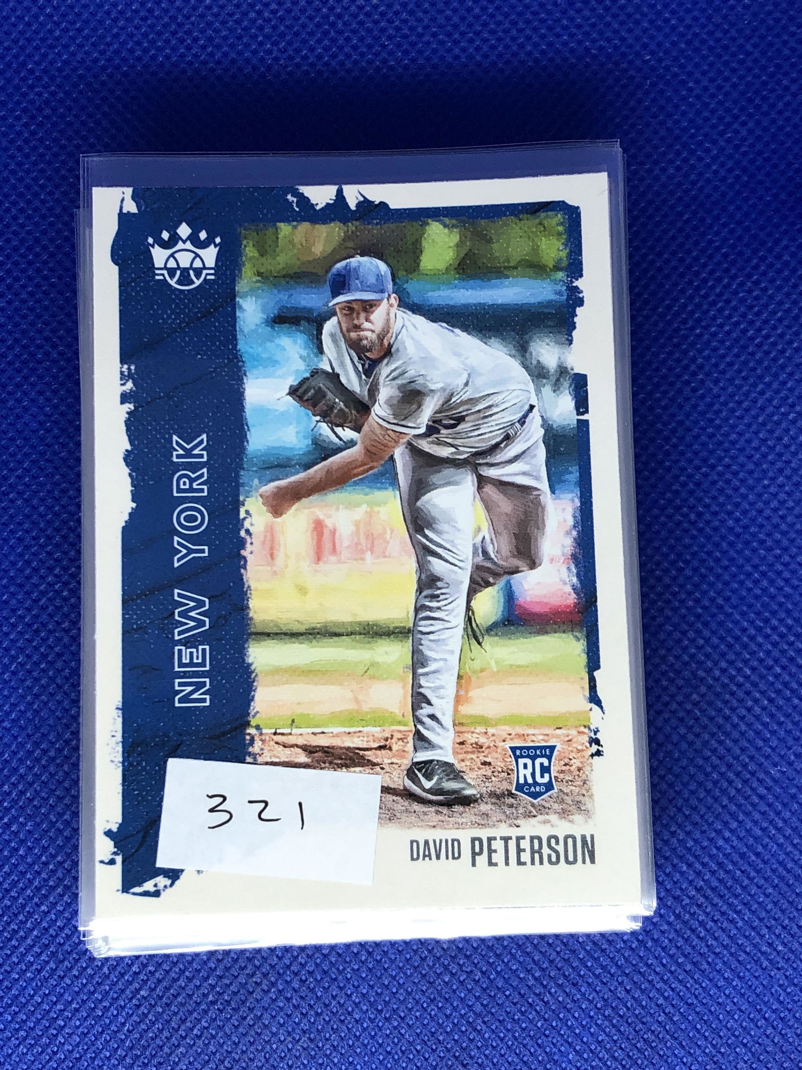 David Peterson Panini Diamond Kings Rookie: Sports Trading Card