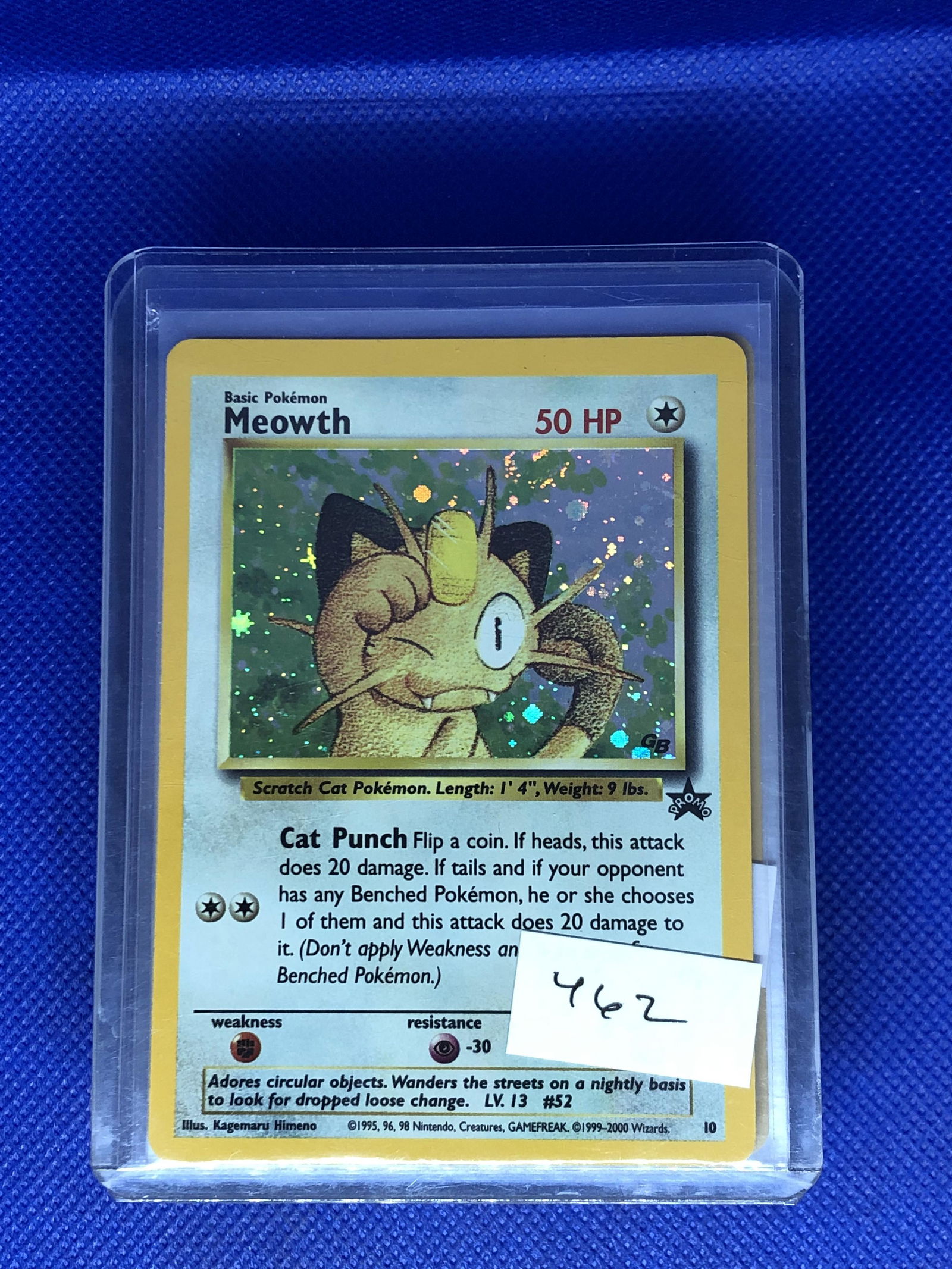 Meowth Gameboy Holo Promo Pokemon Card (1 of 1)