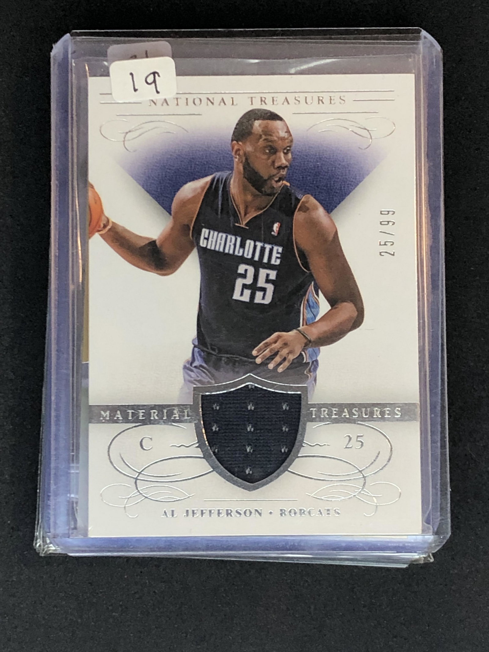Al Jefferson Panini National Treasures Relic (1 of 1)