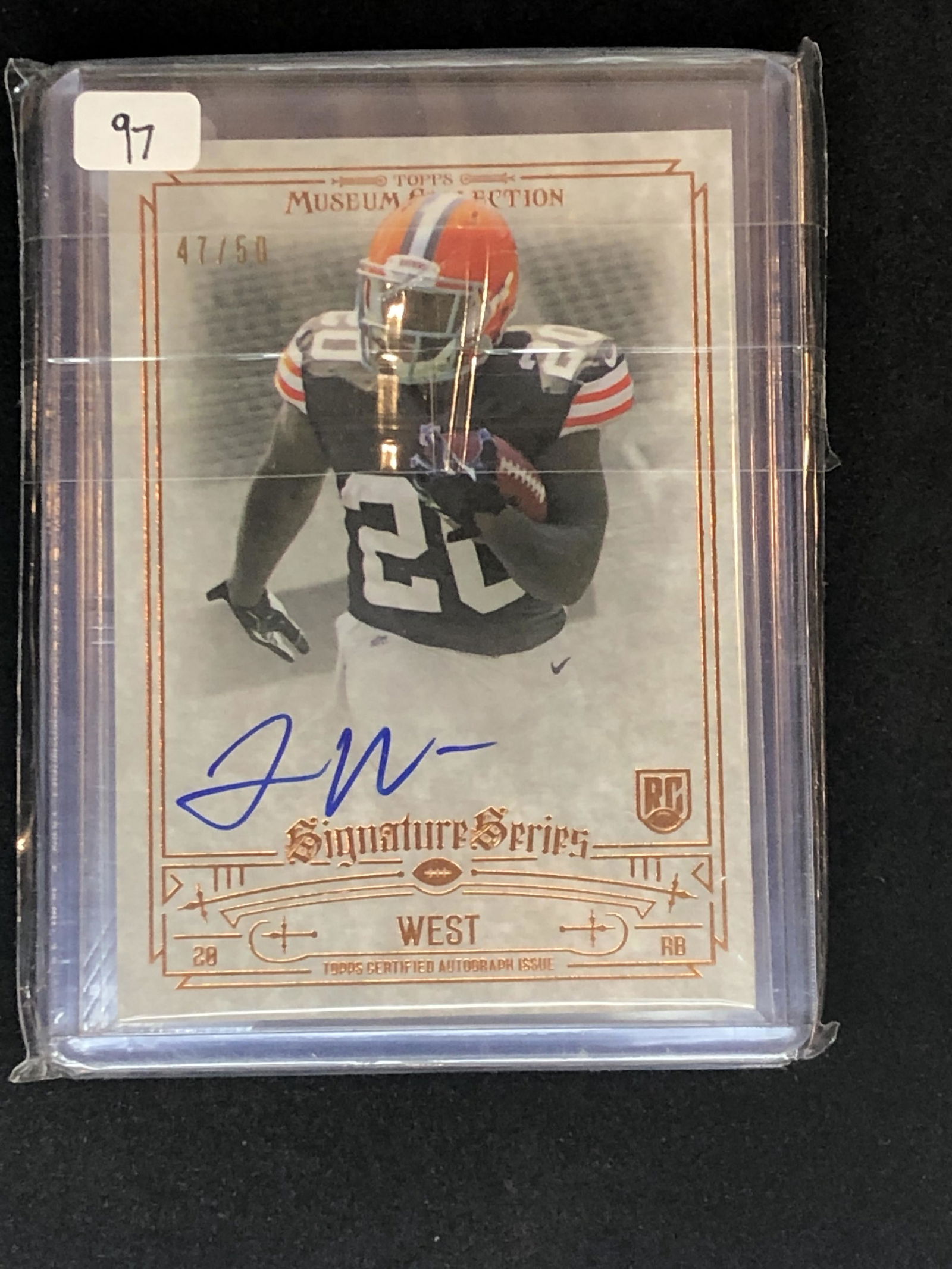 Terrence West Topps Museum Collection Auto Rookie (1 of 1)