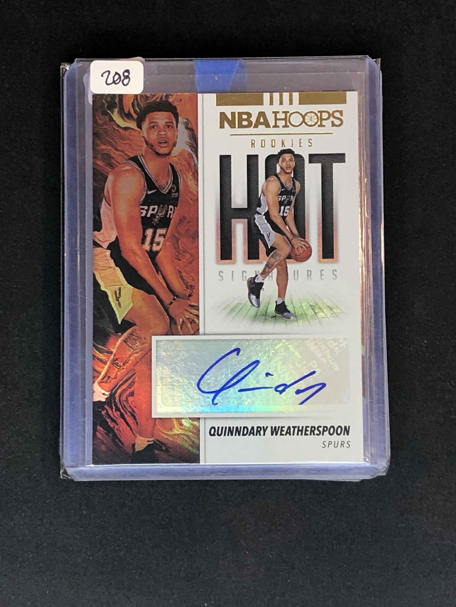 Quinndary Weatherspoon Panini NBA Hoops Auto Rookie (1 of 1)