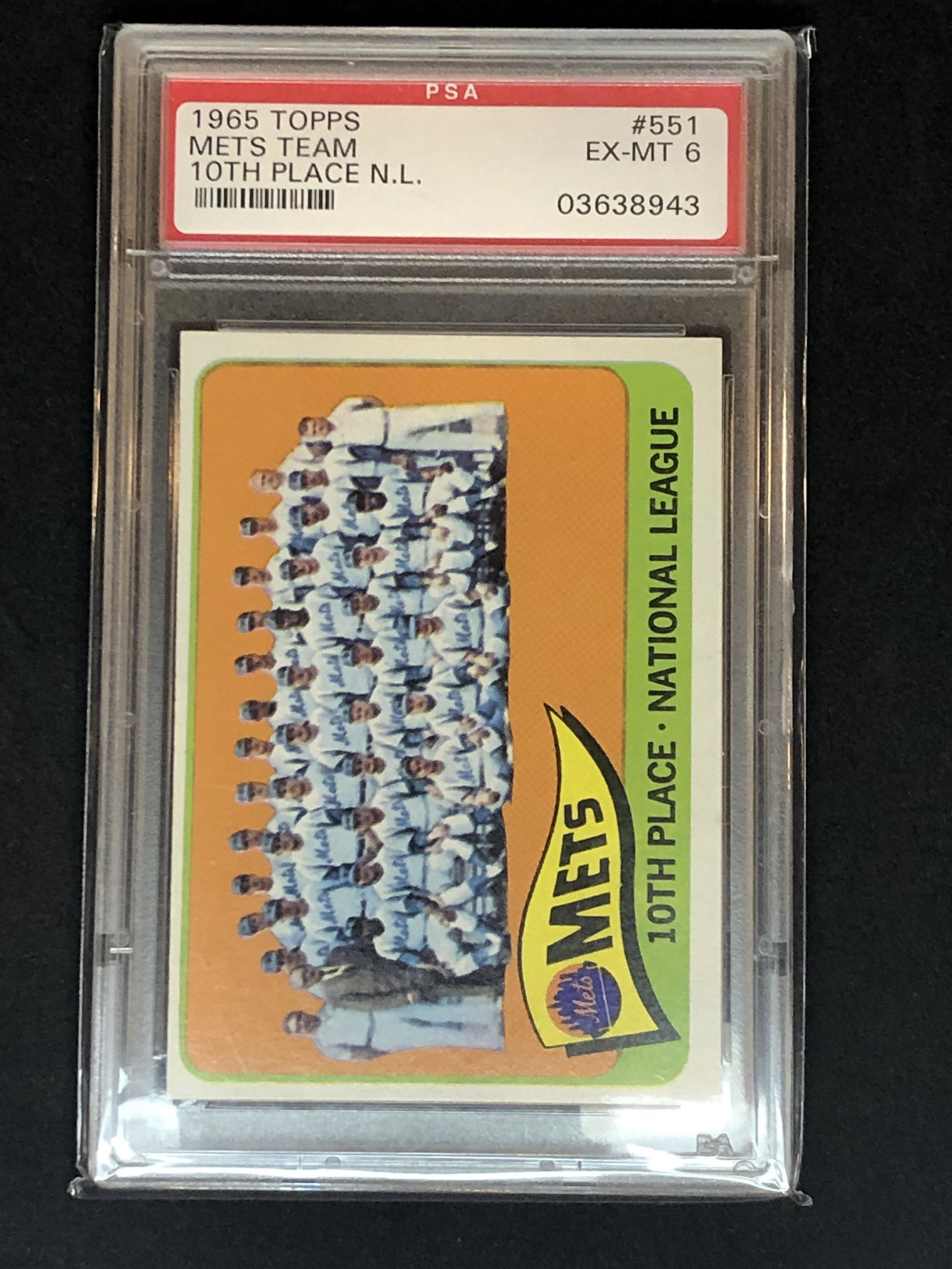 Mets Team Topps PSA 6 (1 of 1)