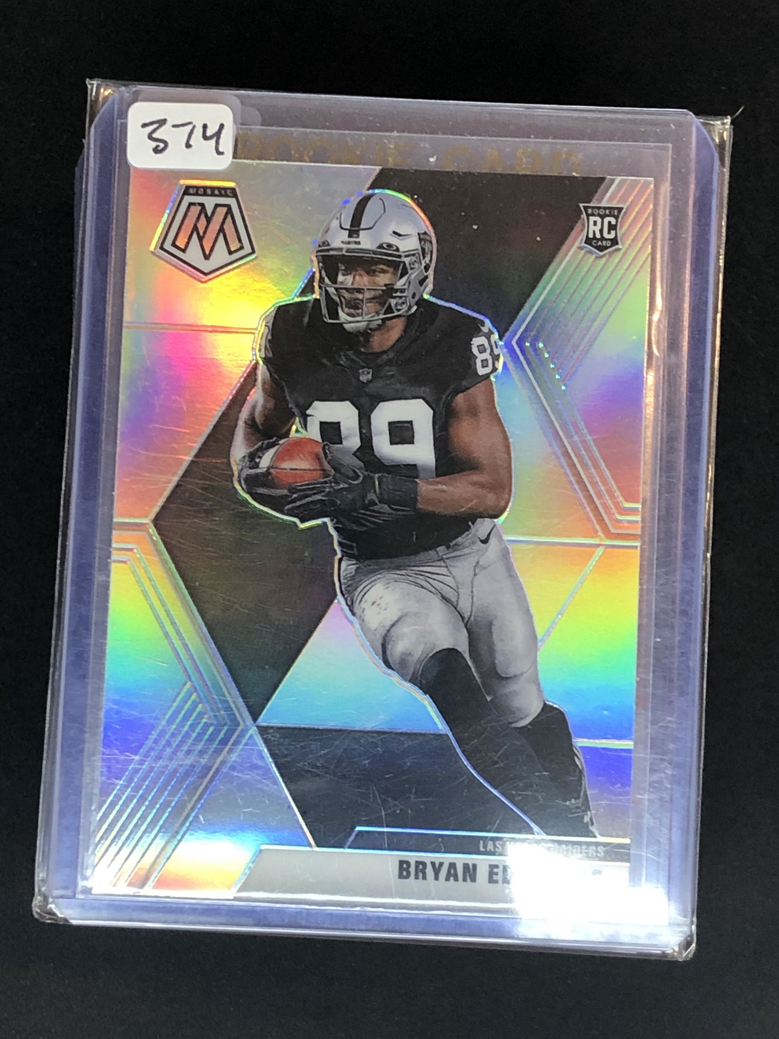 Bryan Edwards Panini Mosaic Rookie Silver Holo (1 of 1)
