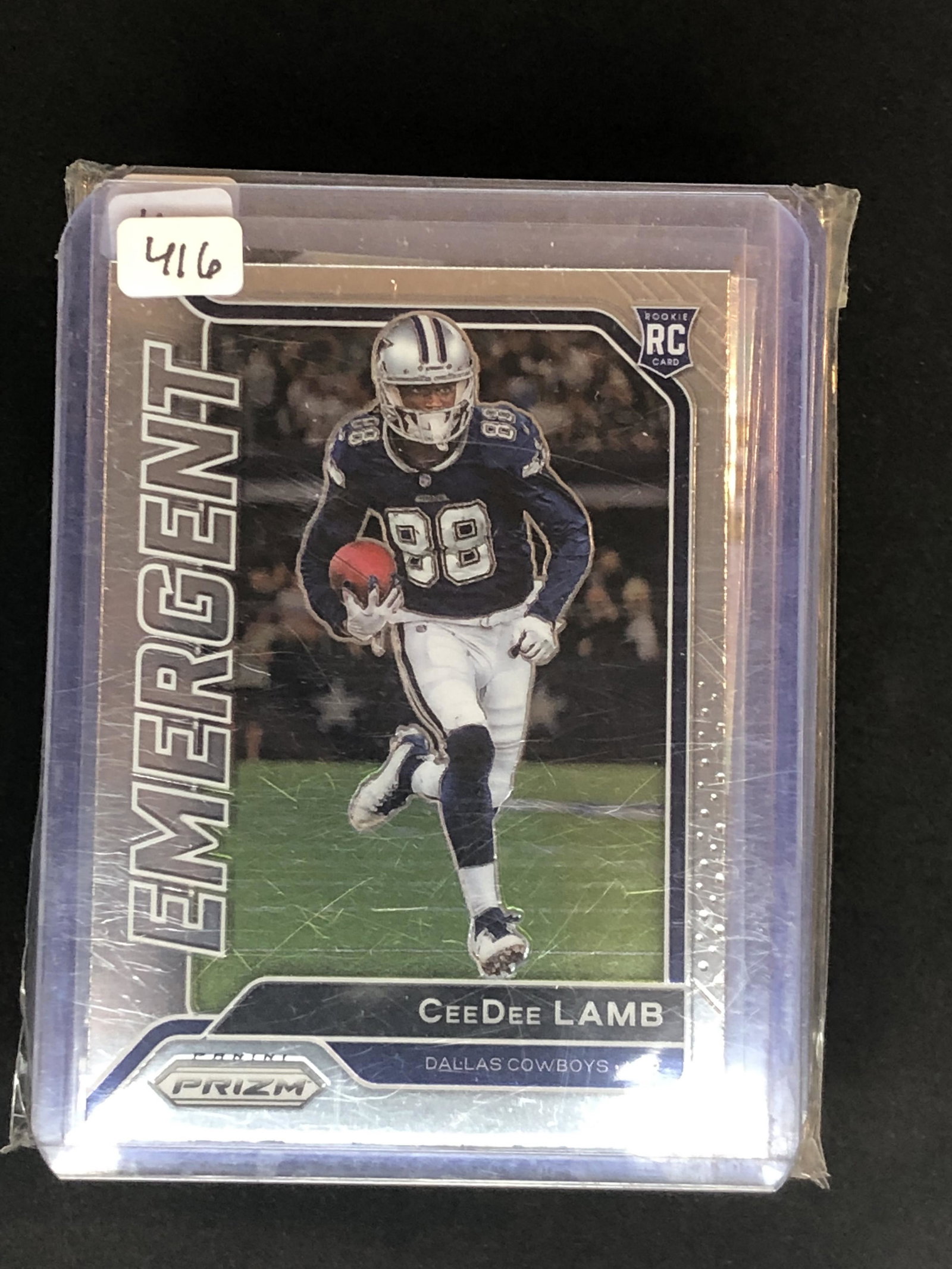 CeeDee Lamb Panini Emergent Prizm Rookie (1 of 1)