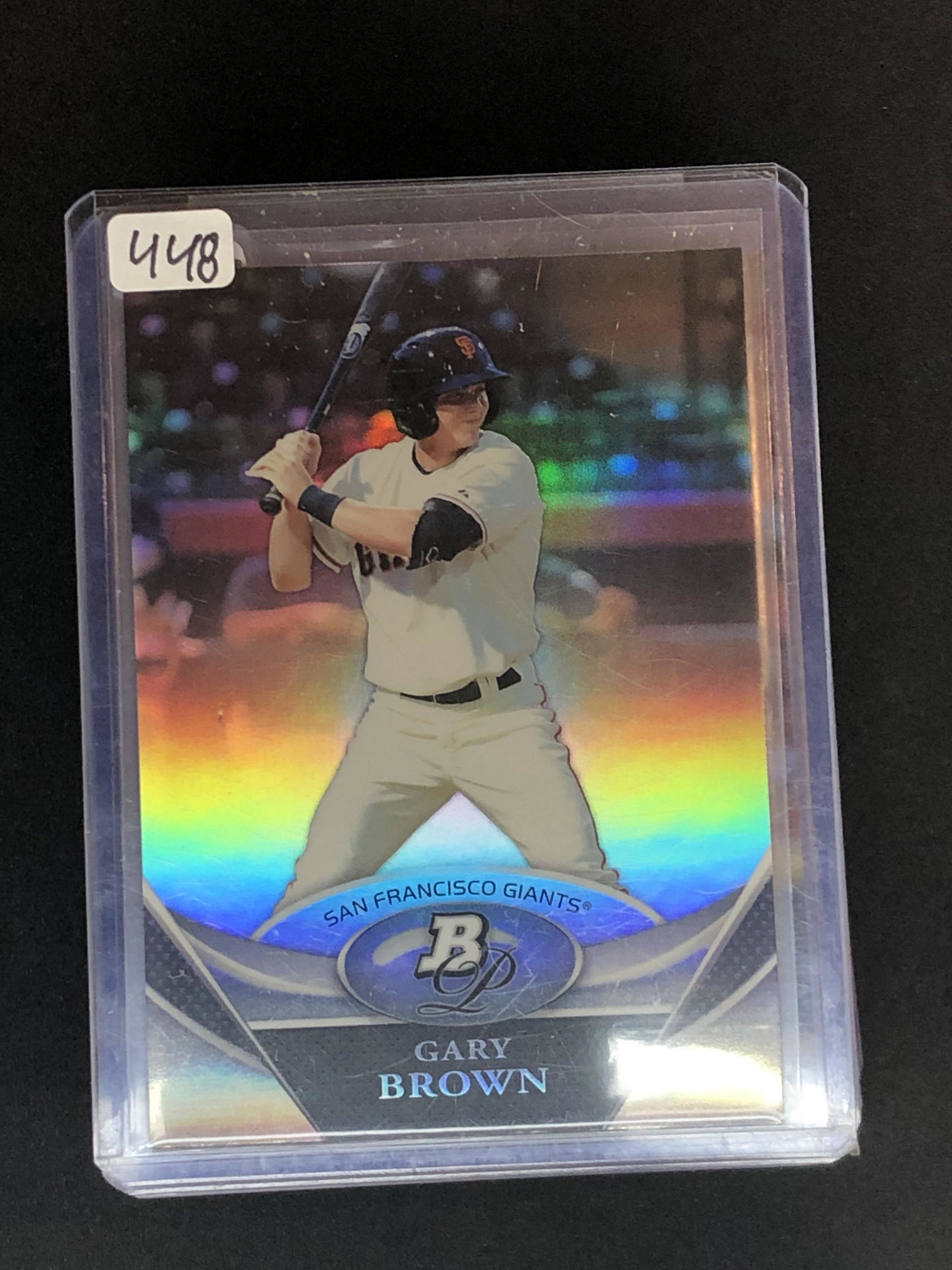 Gary Brown Bowman Platinum: Sports Trading Card