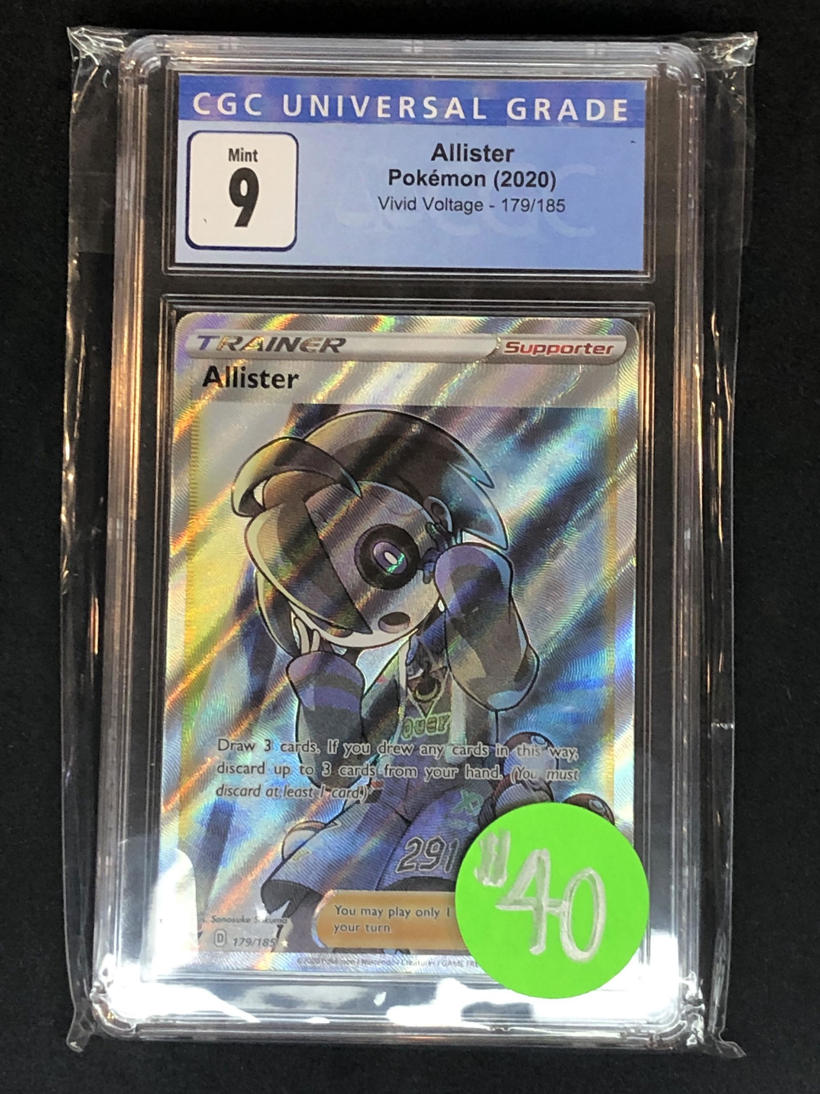 Allister Full Art Trainer CGC 9 (1 of 1)