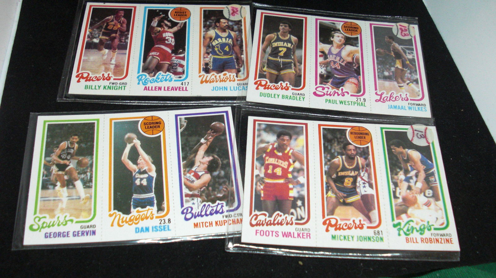 1980-81 TOPPS BASKETBALL CARDS: in top loader