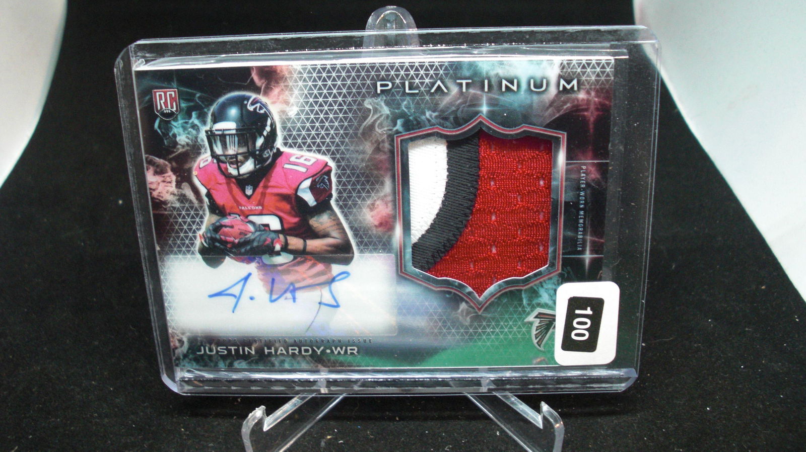 JUSTIN HARDY ROOKIE PATCH AUTO BISHOP SANKEY ROOKIE (1 of 1)