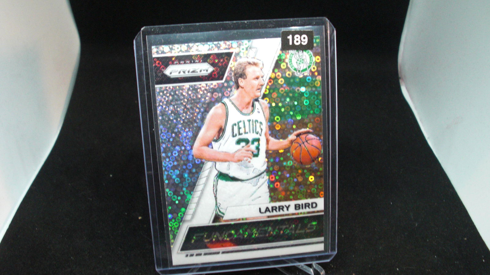 LARRY BIRD FUNDAMENTALS SILVER DISCO PRIZM (1 of 1)