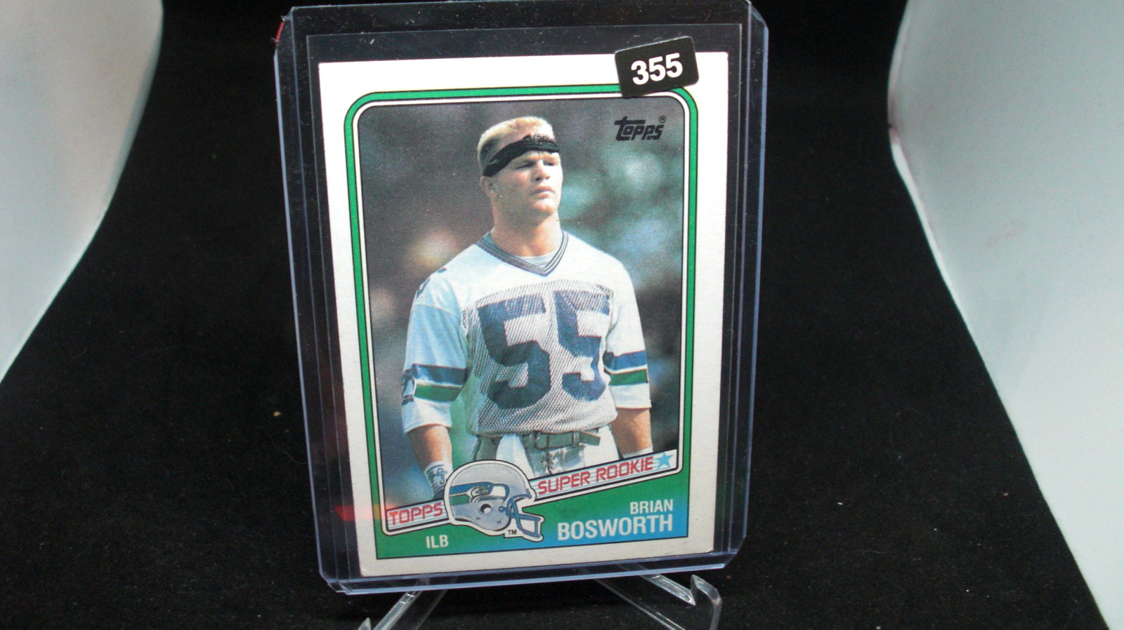 BRIAN BOSWORTH ROOOKIE CARD: in top loader