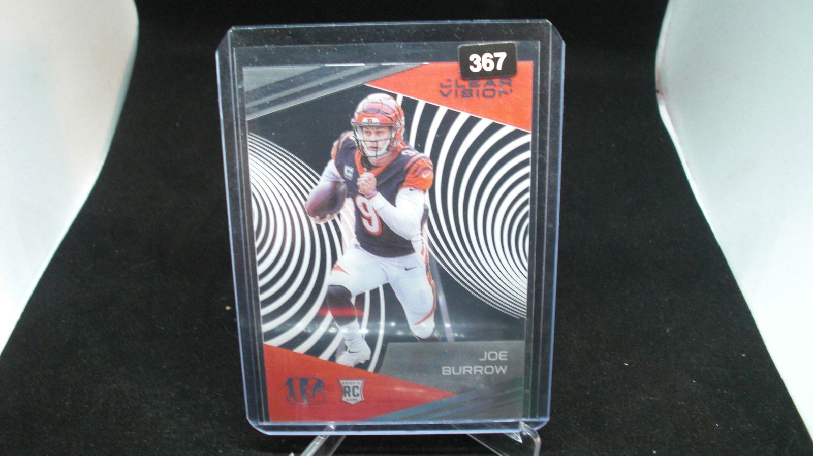 JOE BURROW CLEAR VISION ROOKIE CARD (1 of 1)