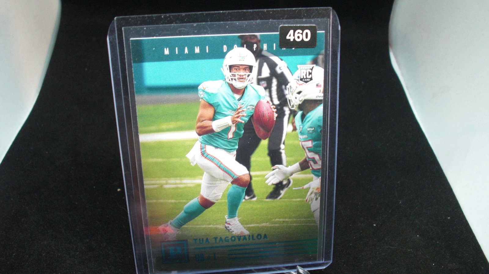 TUA TAGOVAILOA BLUE FOIL ROOKIE SP: in top loader