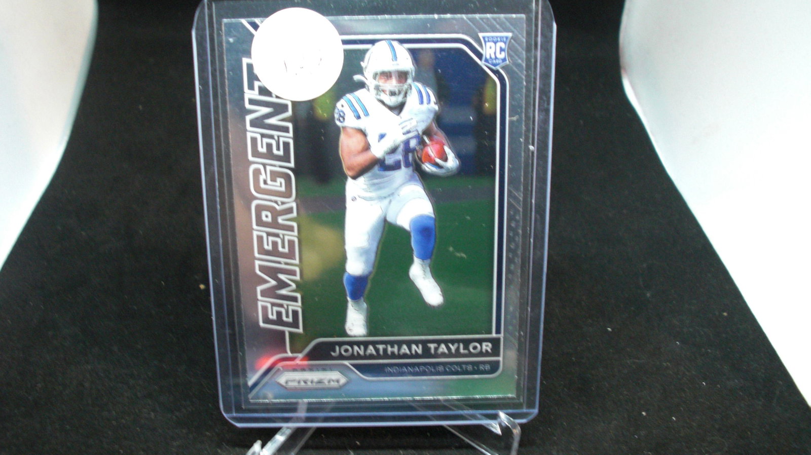 JONATHAN TAYLOR EMERGENT ROOKIE INSERT: in top loader