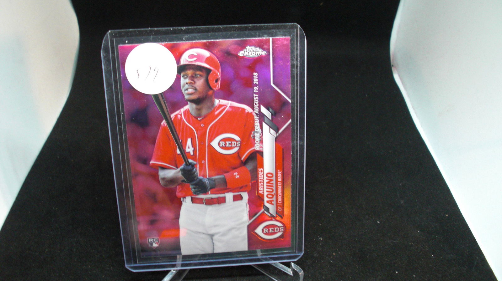 2020 TOPPS CHROME ARISTIDES AQUINO PINK REFRACTOR (1 of 1)