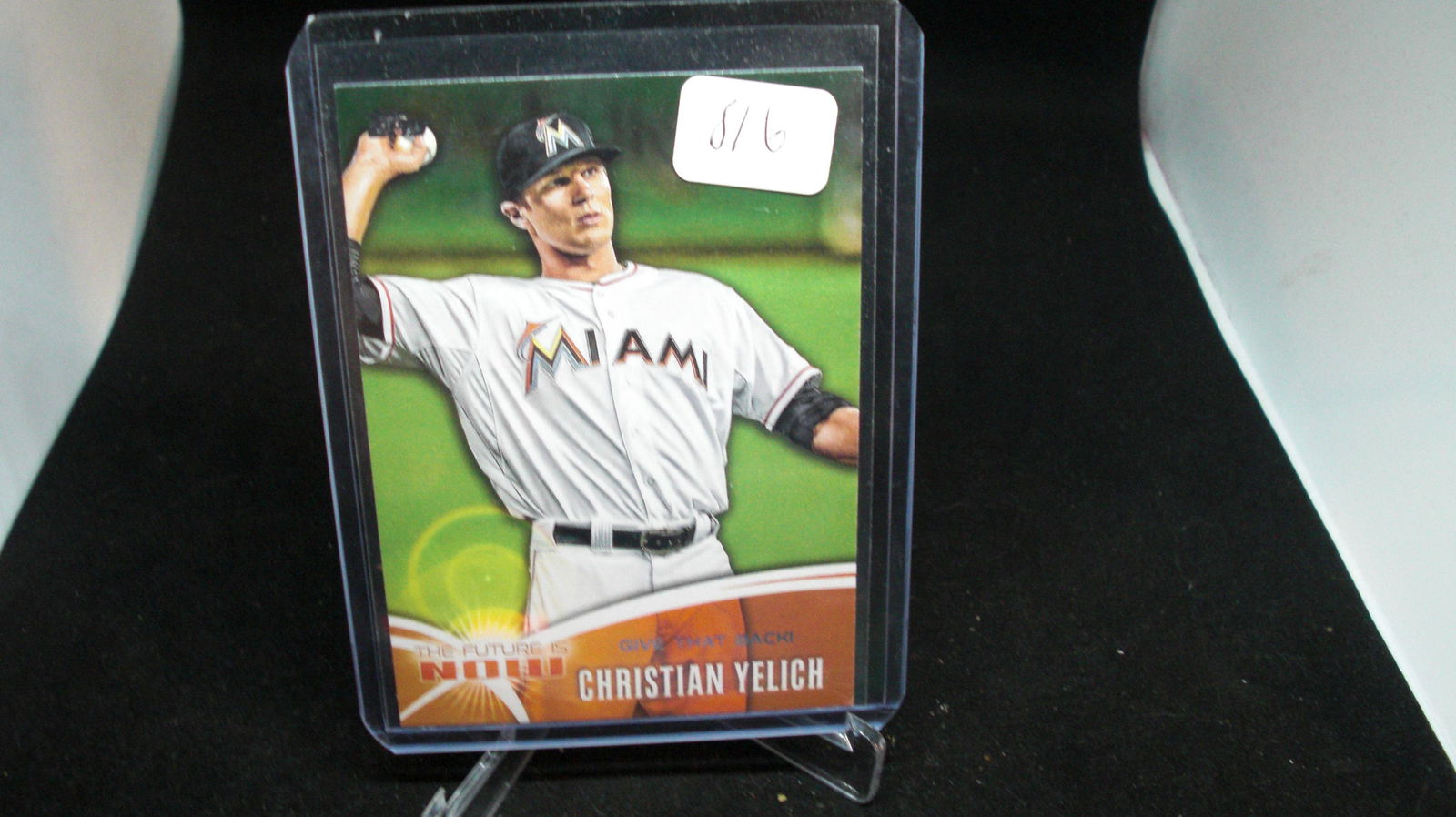 CHRISTIAN YELICH ROOKIE CARD (1 of 1)
