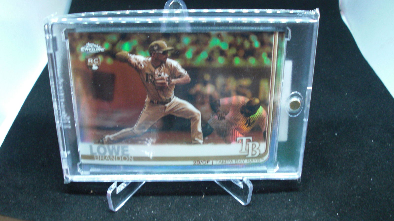 topps chrome brandon lowe sepia refractor rc (1 of 1)