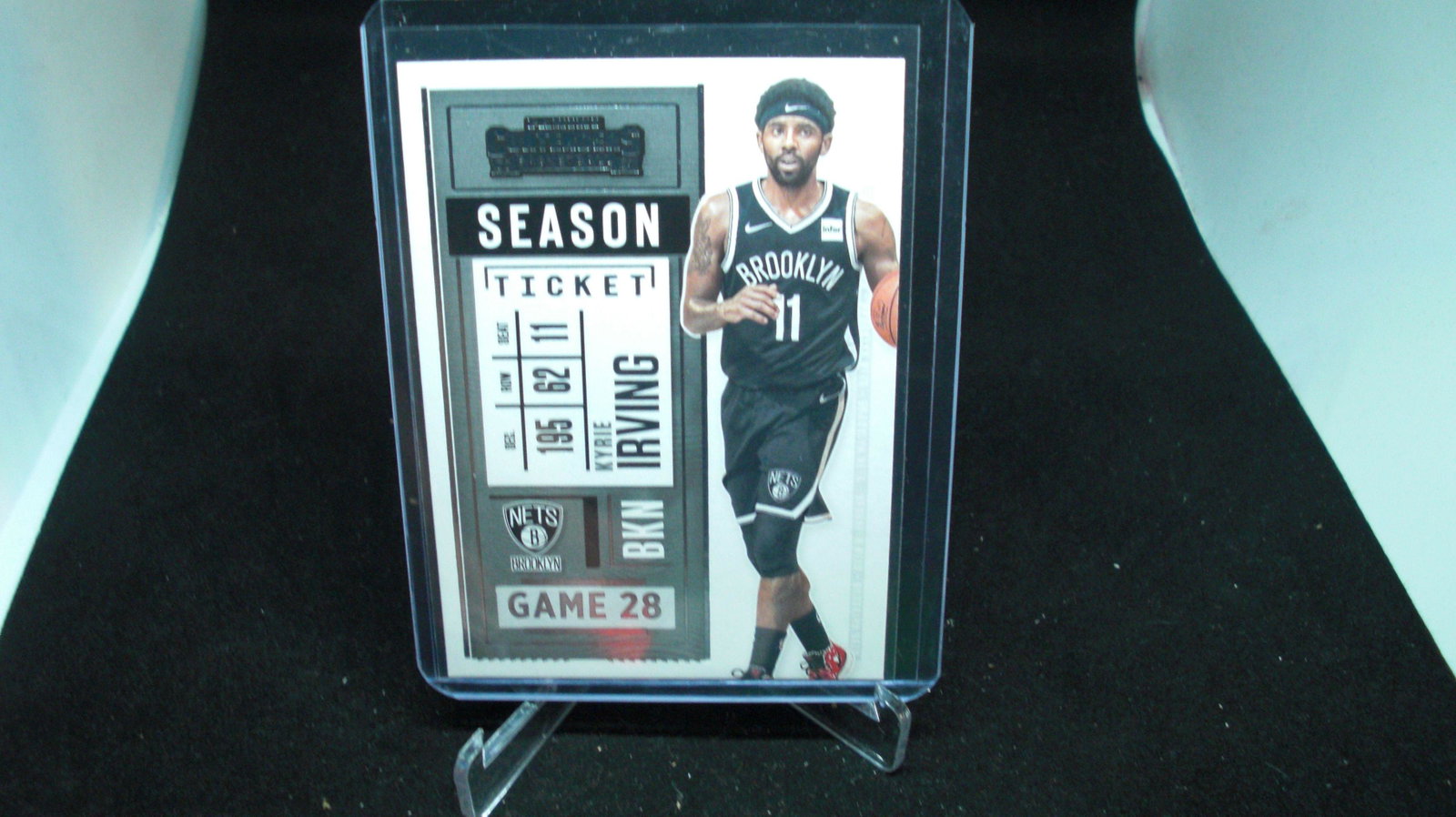 KYRIE IRVING SEASON TICKET: in top loader
