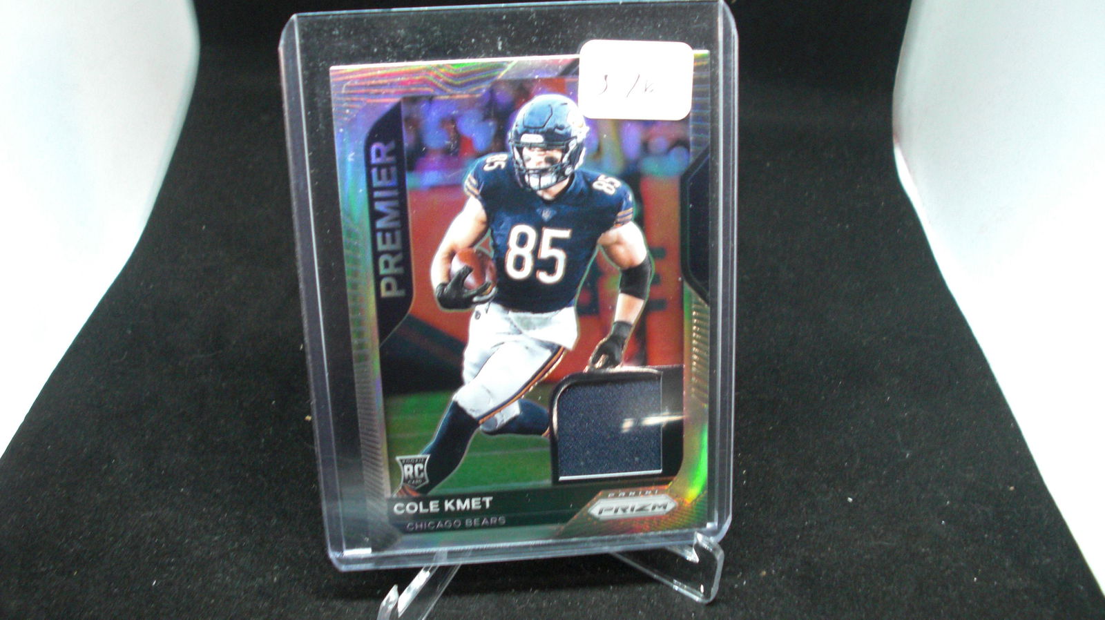 cole kmet silver prizm jersey card (1 of 1)