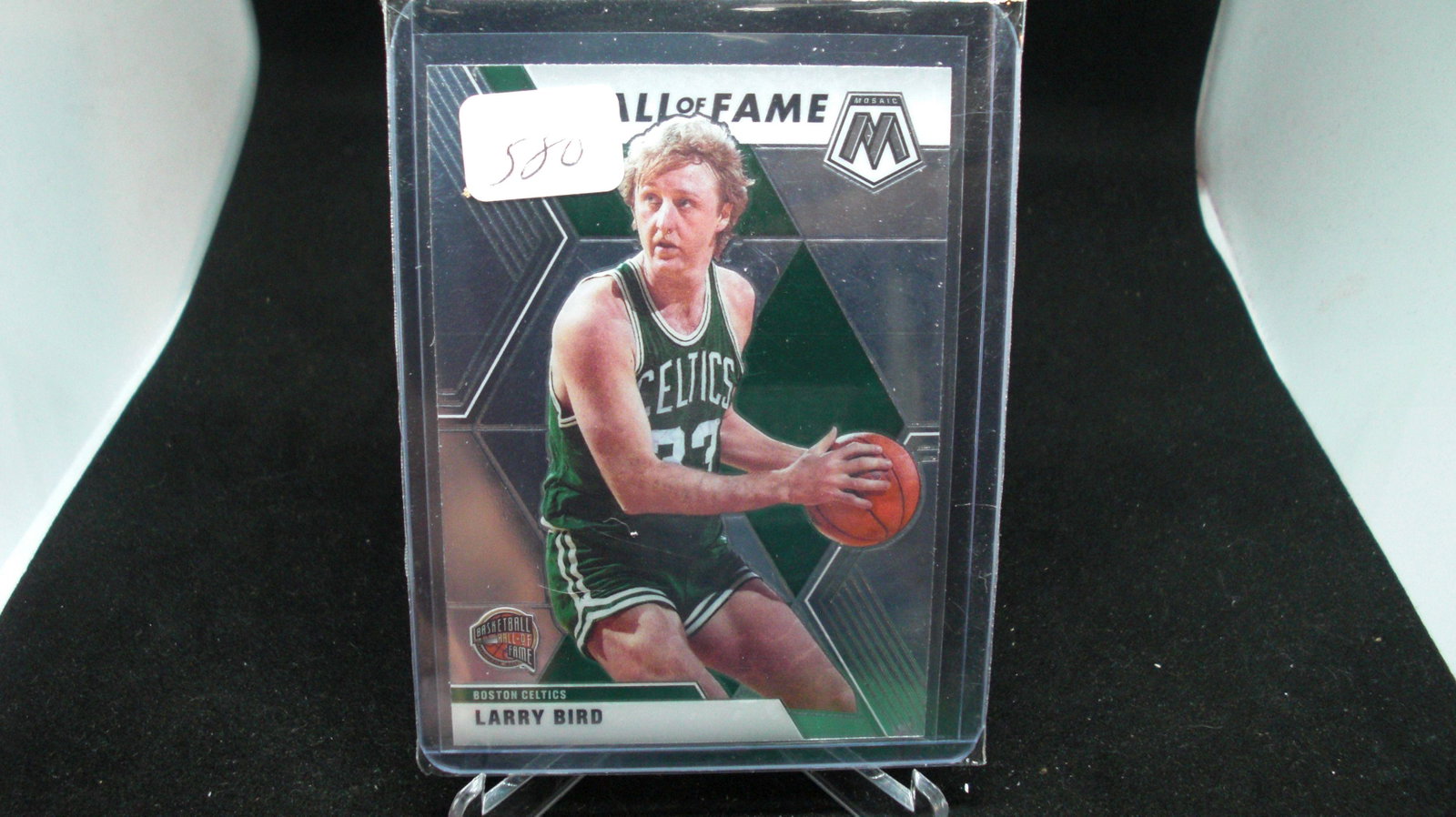 larry bird hall of fame mosaic: in top loader