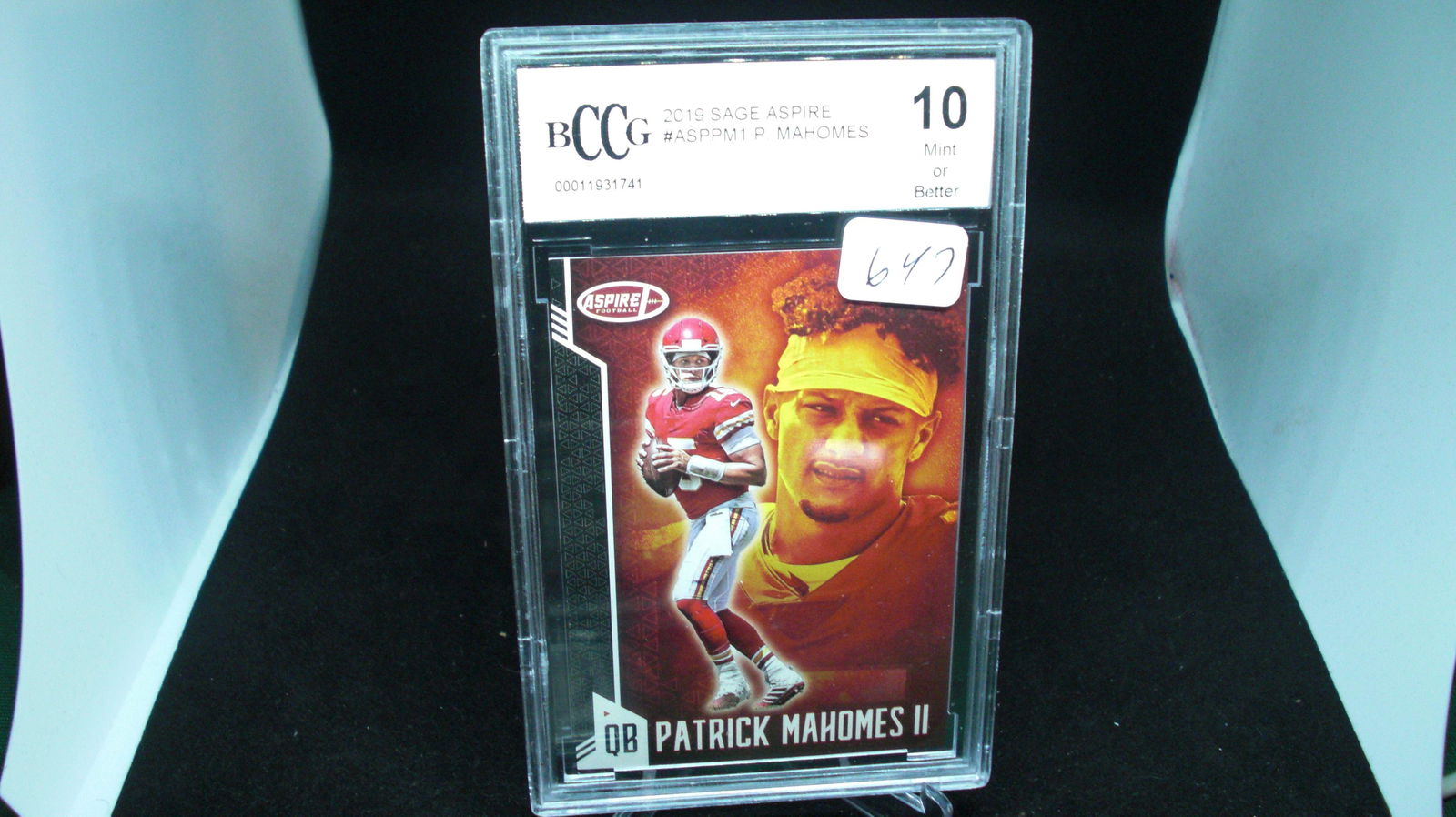 BCCG GEM 10 PATRICK MAHOMES SAGE ASPIRE (1 of 1)